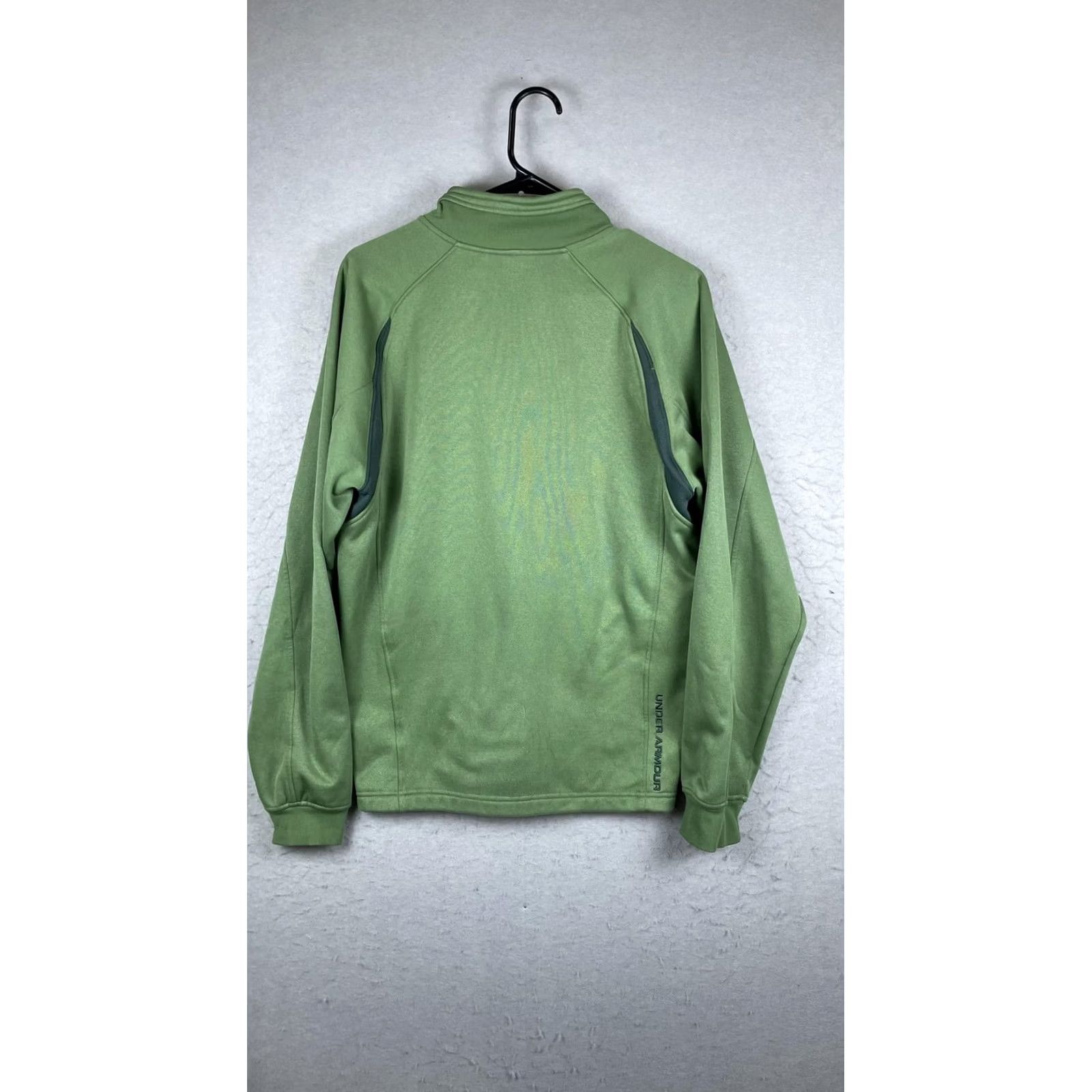 Under Armour Under Armour Jacket Mens Medium Green Fleece Full Zip Athletic Sweatshirt Size US M / EU 48-50 / 2 - 7 Thumbnail