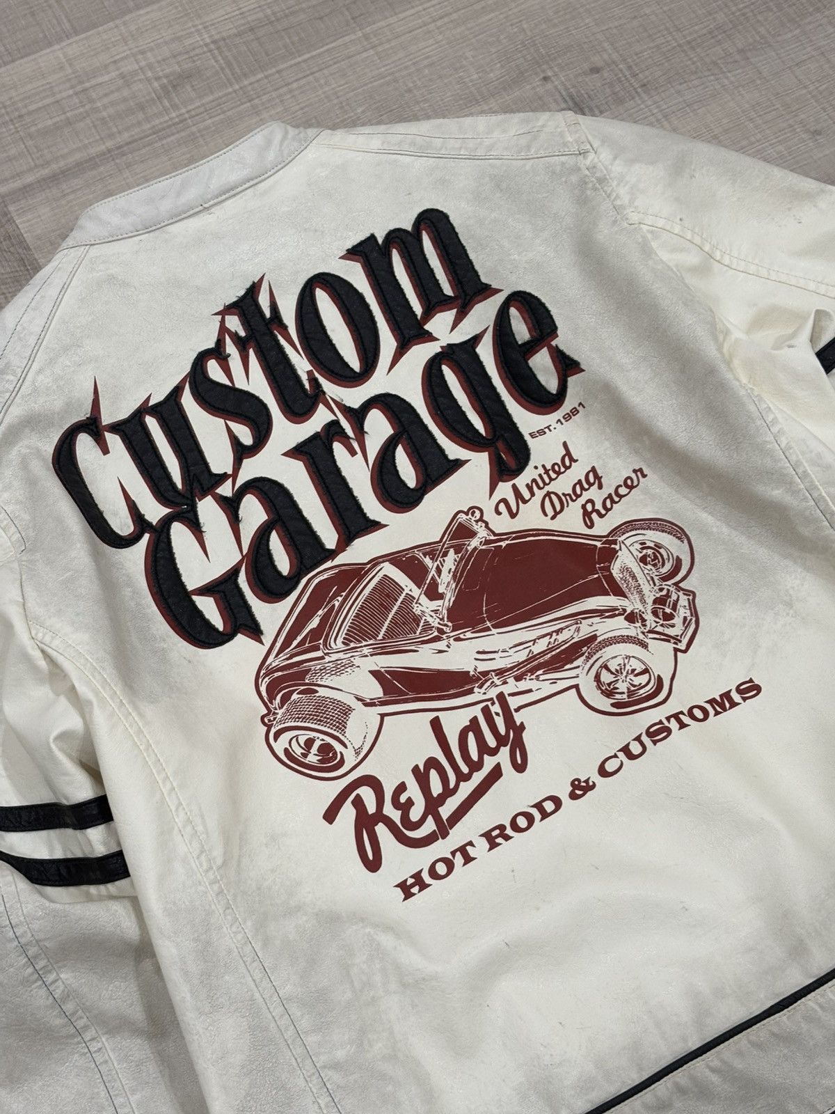 Replay Vintage Replay Biker Leather Jacket Size US M / EU 48-50 / 2 - 1 Thumbnail