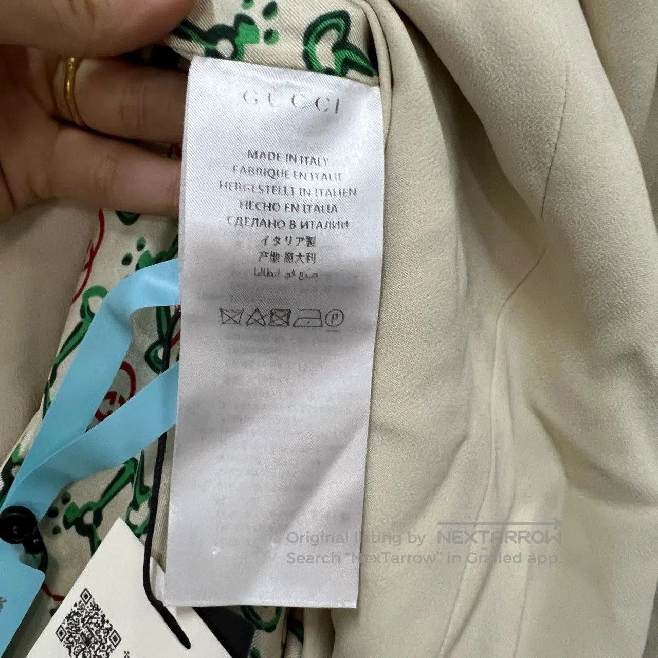 Gucci gucci double g striped blazer in beige. Size US XS / EU 42 / 0 - 3 Thumbnail