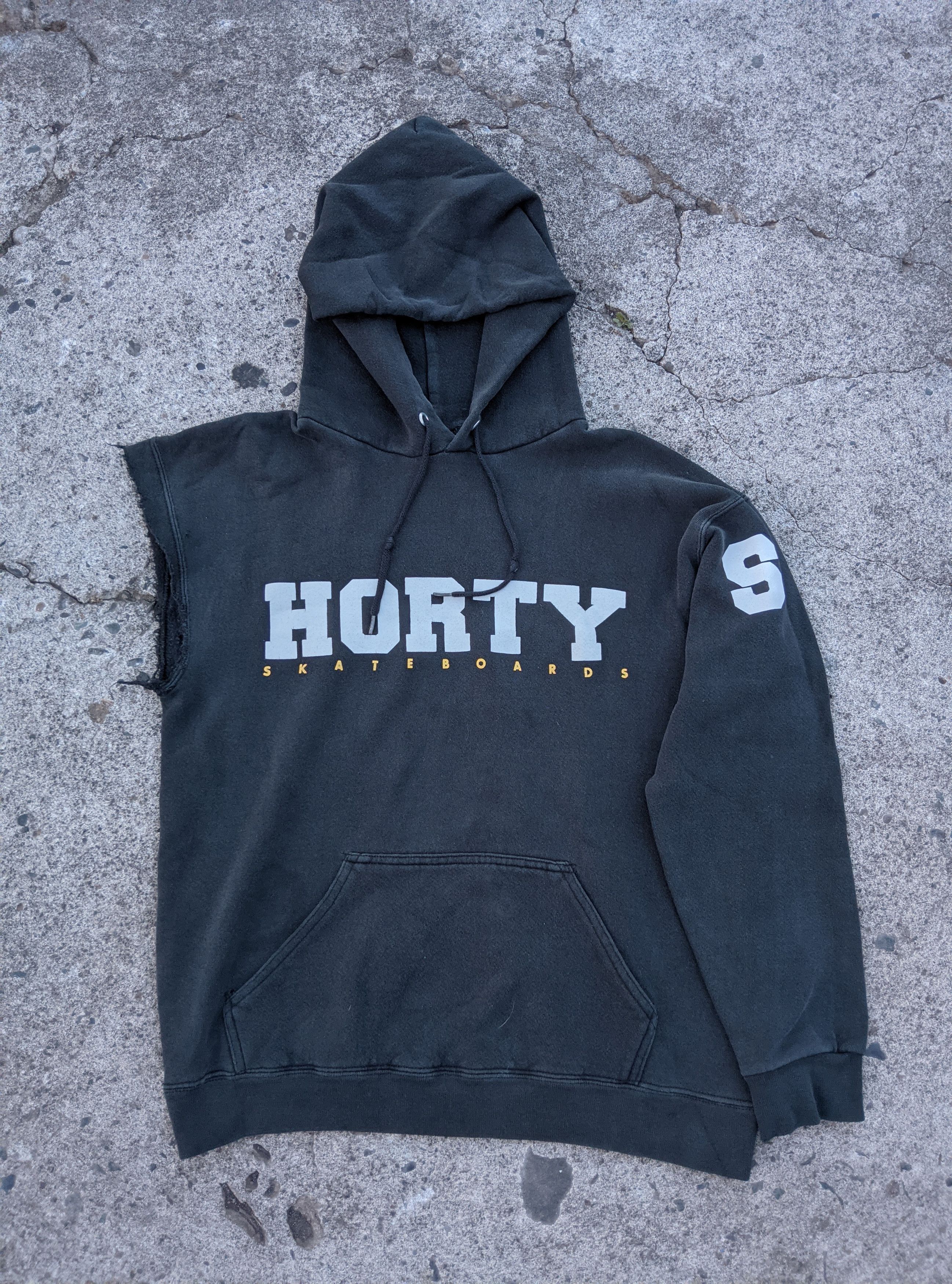 Vintage Vintage 90s thrashed shortys skateboards Chadmuska hoodie Size US M / EU 48-50 / 2 - 1 Thumbnail