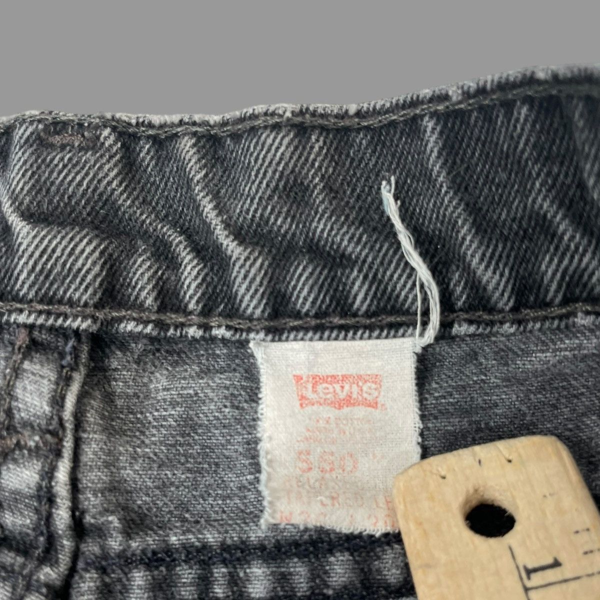 Levi's × Vintage Vintage 90s Levi’s faded black denim jeans Size US 32 / EU 48 - 6 Thumbnail