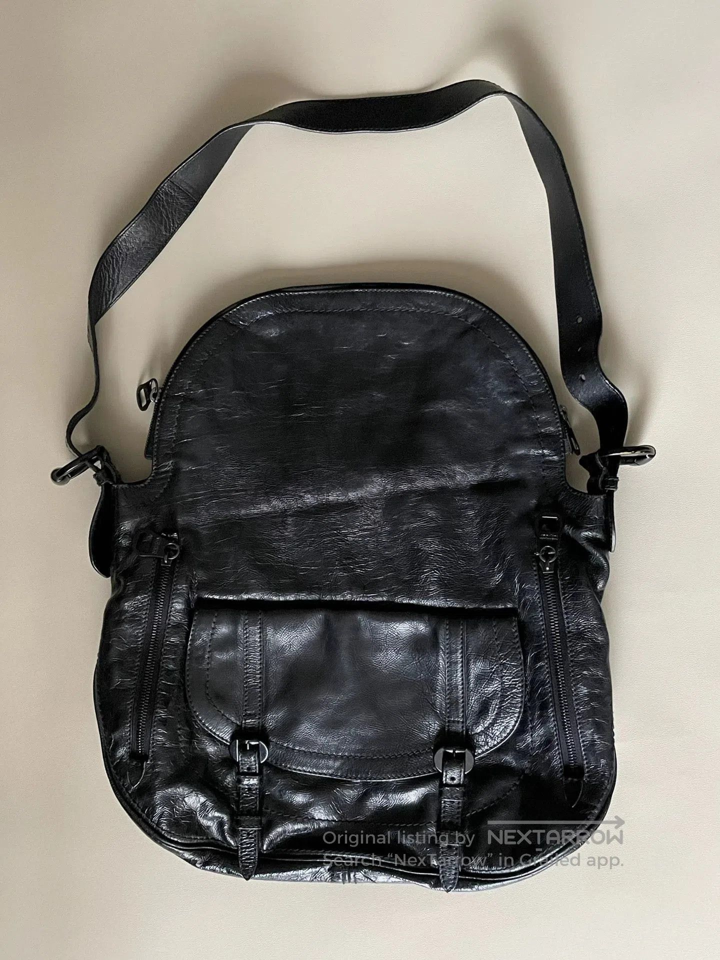 Alexander McQueen Black Crossbody Bag with Zipper Pockets. Size ONE SIZE - 2 Thumbnail