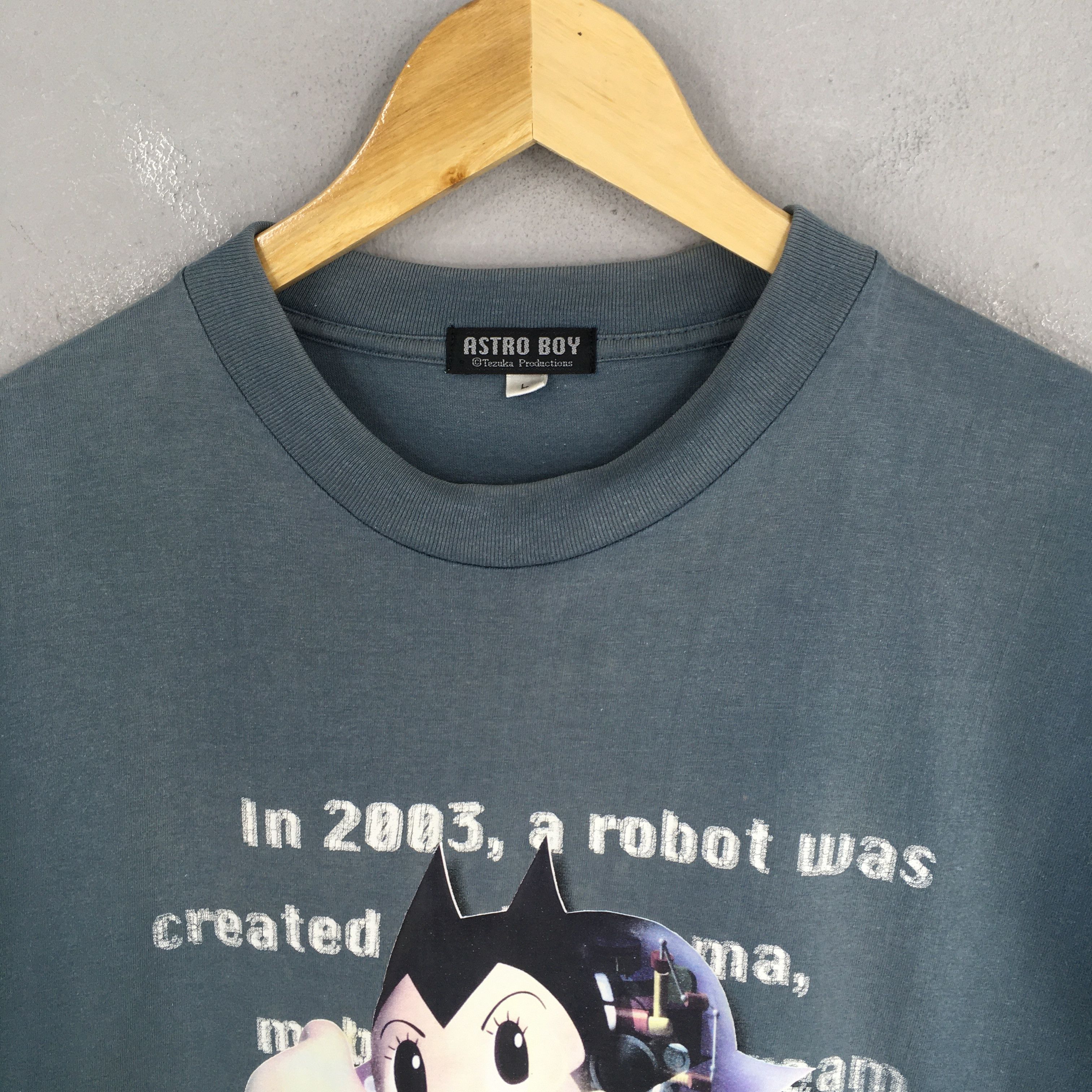 Anime Vintage Astro Boy Mighty Atom Japanese Anime T shirt Large Size US L / EU 52-54 / 3 - 2 Thumbnail