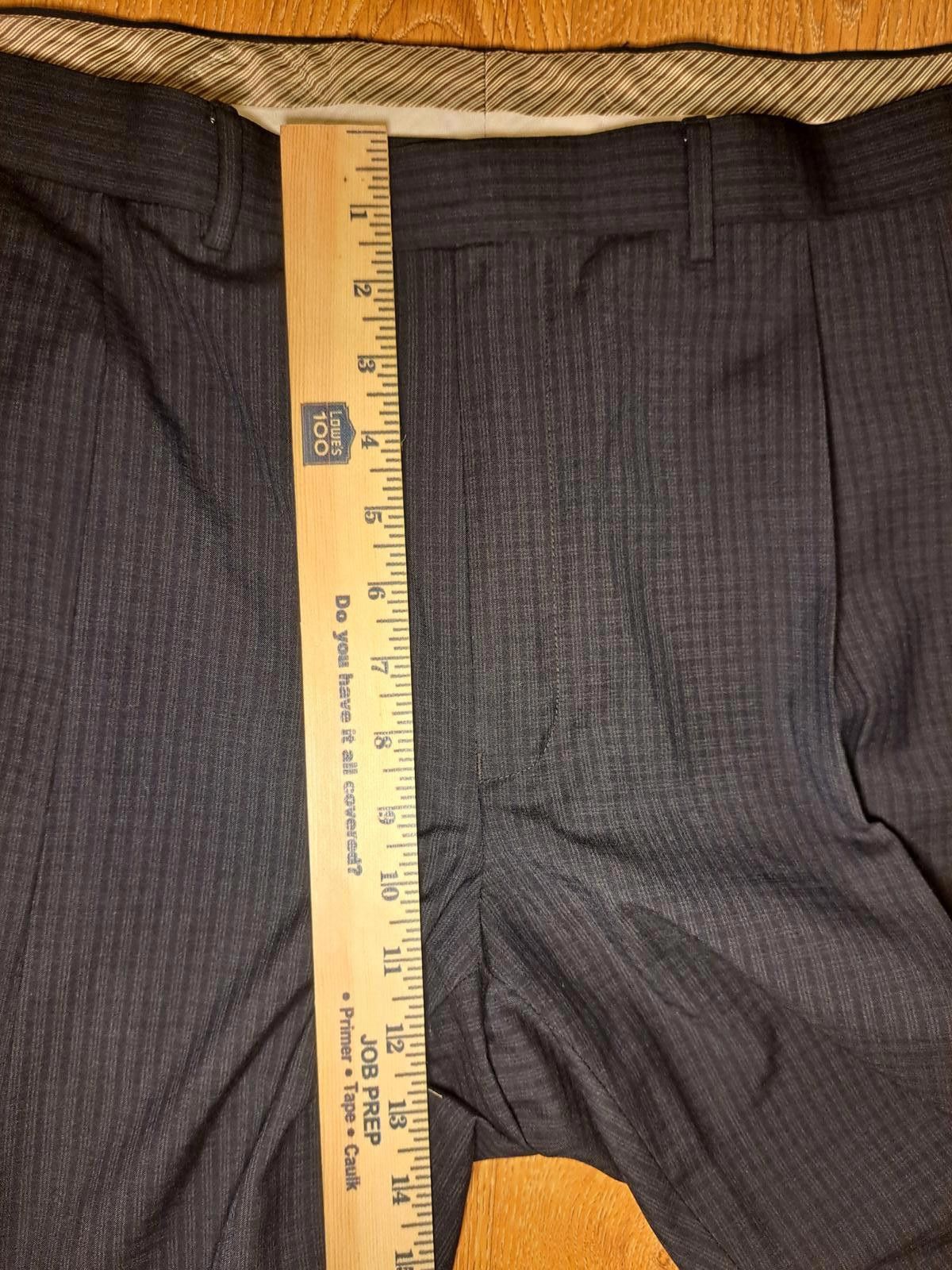 Polo Ralph Lauren Ralph Lauren Dress Pants Mens 42x30 Black Plaid Pleated Size 50R - 10 Thumbnail