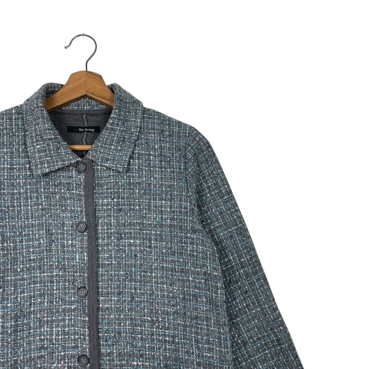 Yohji Yamamoto Yohji Yamamoto Y’s For Living Tweed Wool Jacket Size M / US 6-8 / IT 42-44 - 5 Thumbnail