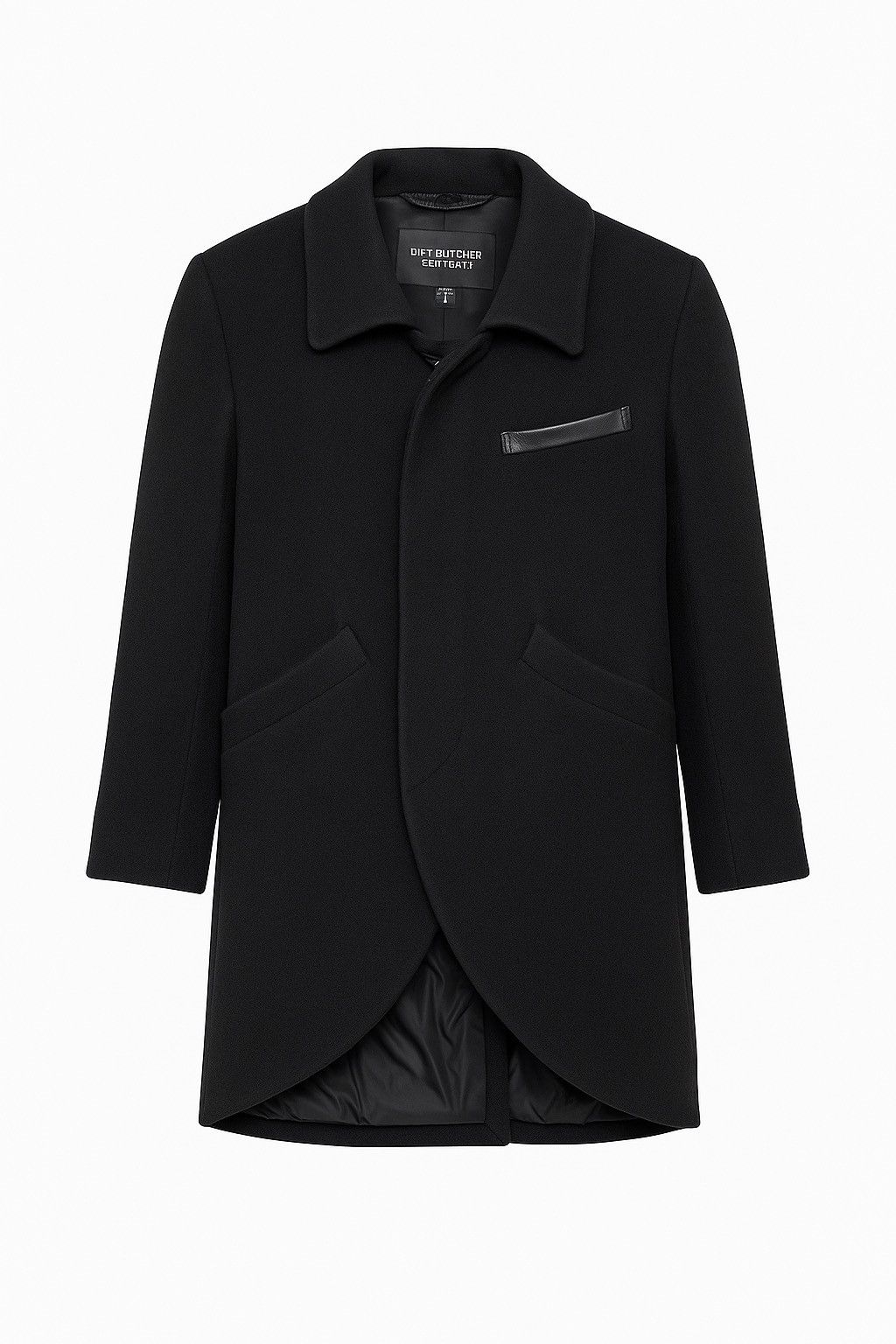 Diet Butcher Slim Skin Vintage Diet Butcher Slim Skin Black Wool Blend Coat Size US S / EU 44-46 / 1 - 1 Thumbnail
