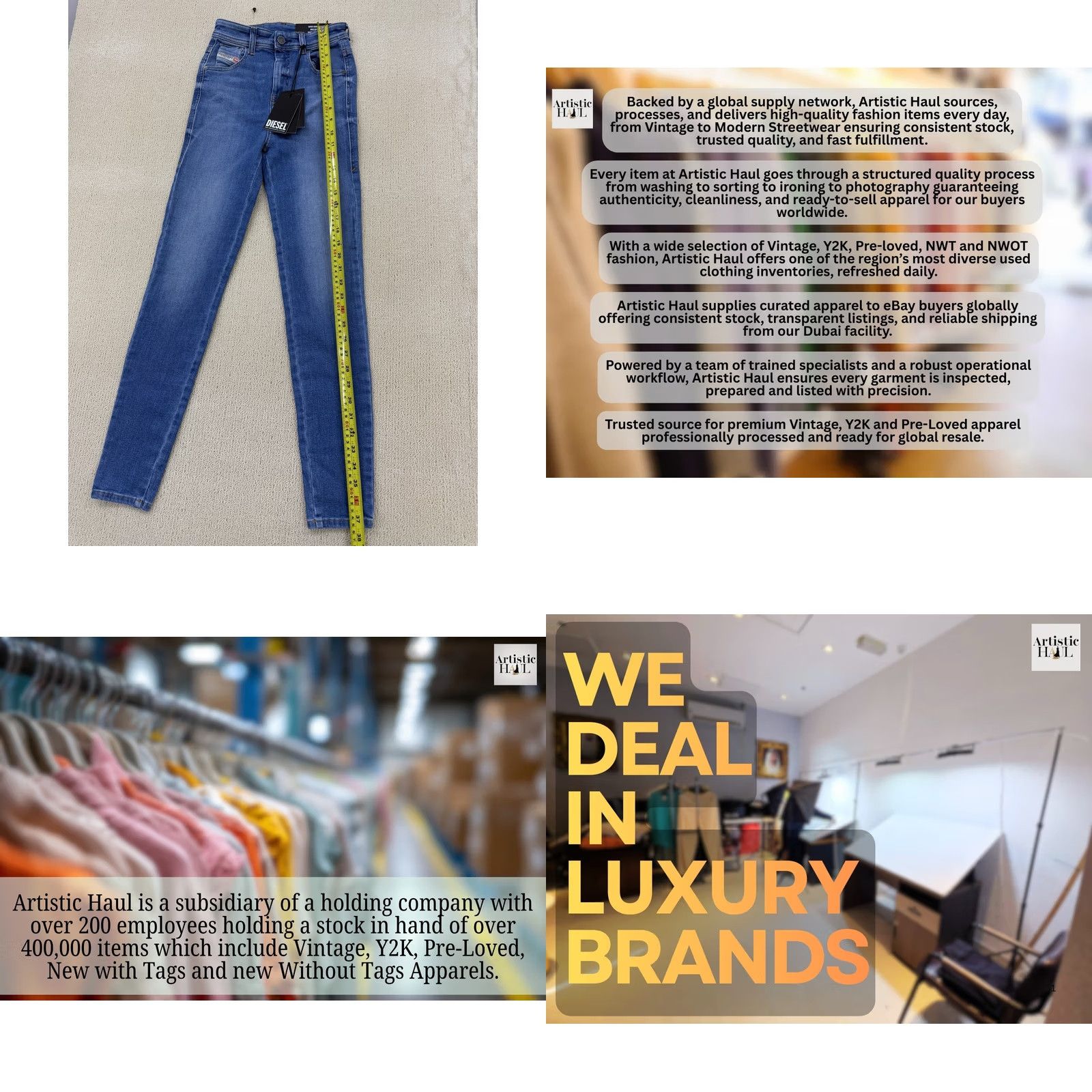 Diesel Diesel W24 Blue High Rise Skinny Jeans NWT Women’s Jeans Size 42" / US 20 - 8 Thumbnail