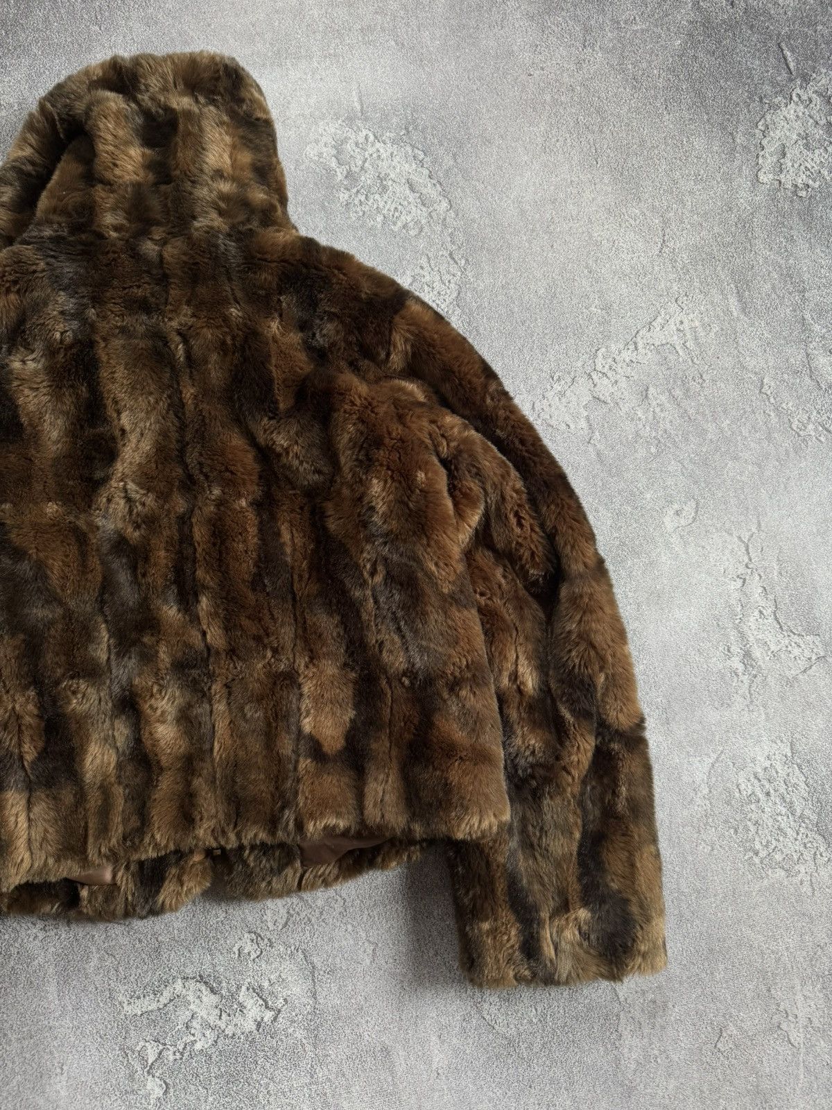 Hysteric Glamour CIBYLL 38/M retro vintage faux fur coat jacket Y2K L.G.B. Size M / US 6-8 / IT 42-44 - 18 Thumbnail