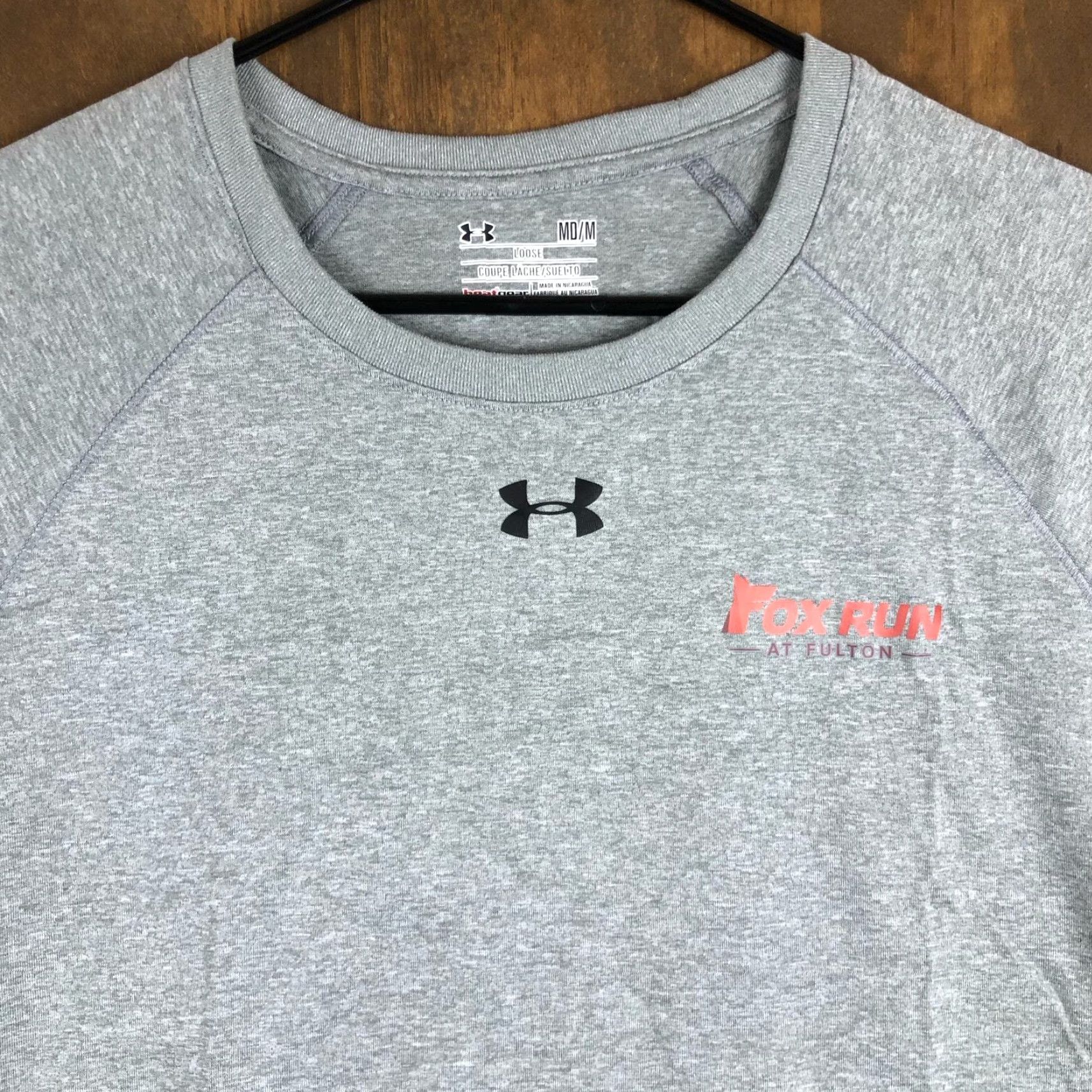Under Armour Under Armour Womens Shirt Gray Loose Athletic Performance Stretch Medium Shirt Size M / US 6-8 / IT 42-44 - 2 Thumbnail