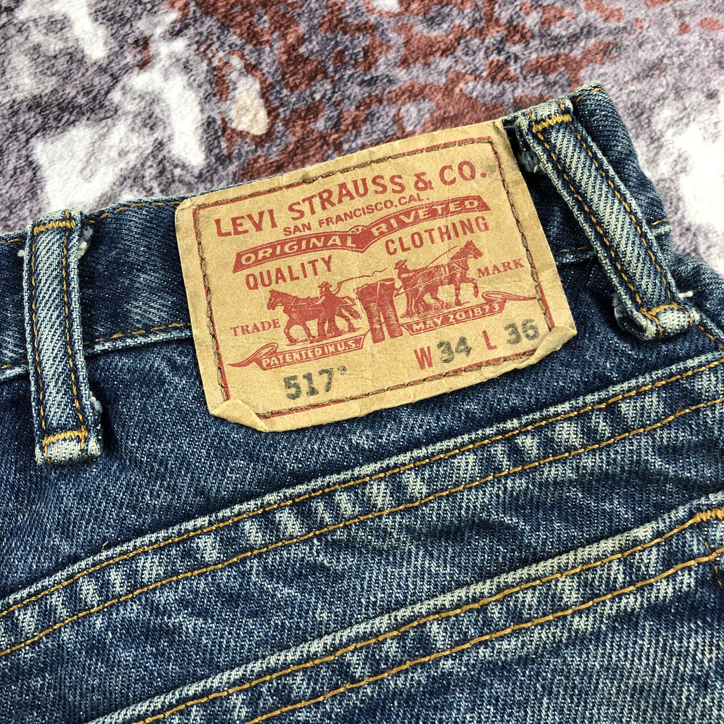 Levi's × Vintage Vintage Blue Wash Levis 517 Flare Jeans-JM2129 Size US 35 - 5 Thumbnail