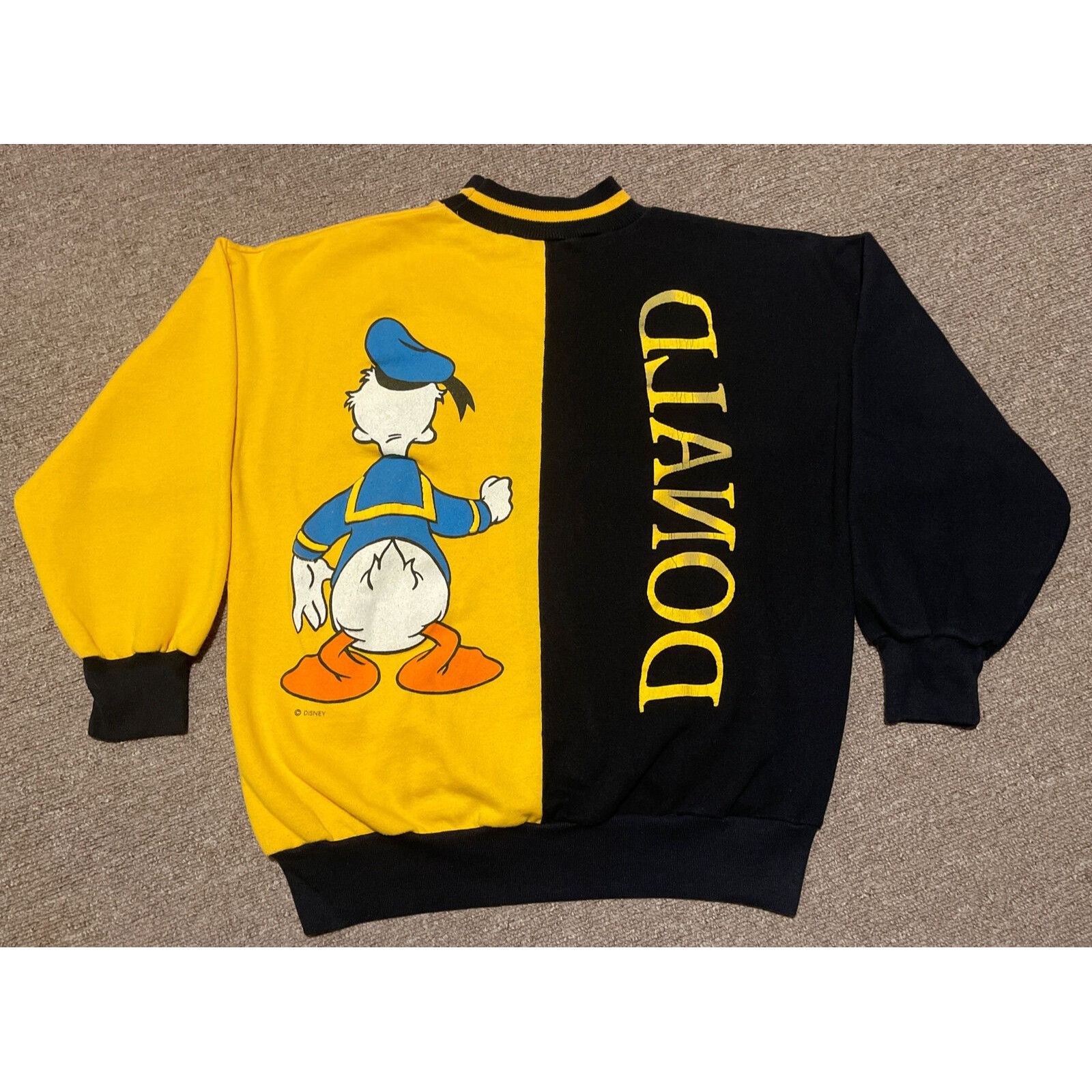 Disney Vintage 80s XL Disney World Donald Duck Mickey Mouse Crewnec Size US XL / EU 56 / 4 - 2 Thumbnail