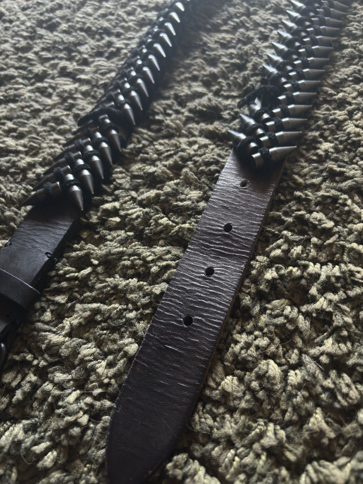 Balmain AW10 Balmain by Christophe Decarnin Leather „Bullet” Belt Size 30 - 7 Thumbnail