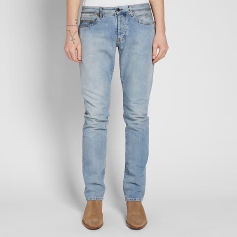 image of Saint Laurent Paris Jeans Used Only A Couple Of Times in Blue, Men's (Size 32)