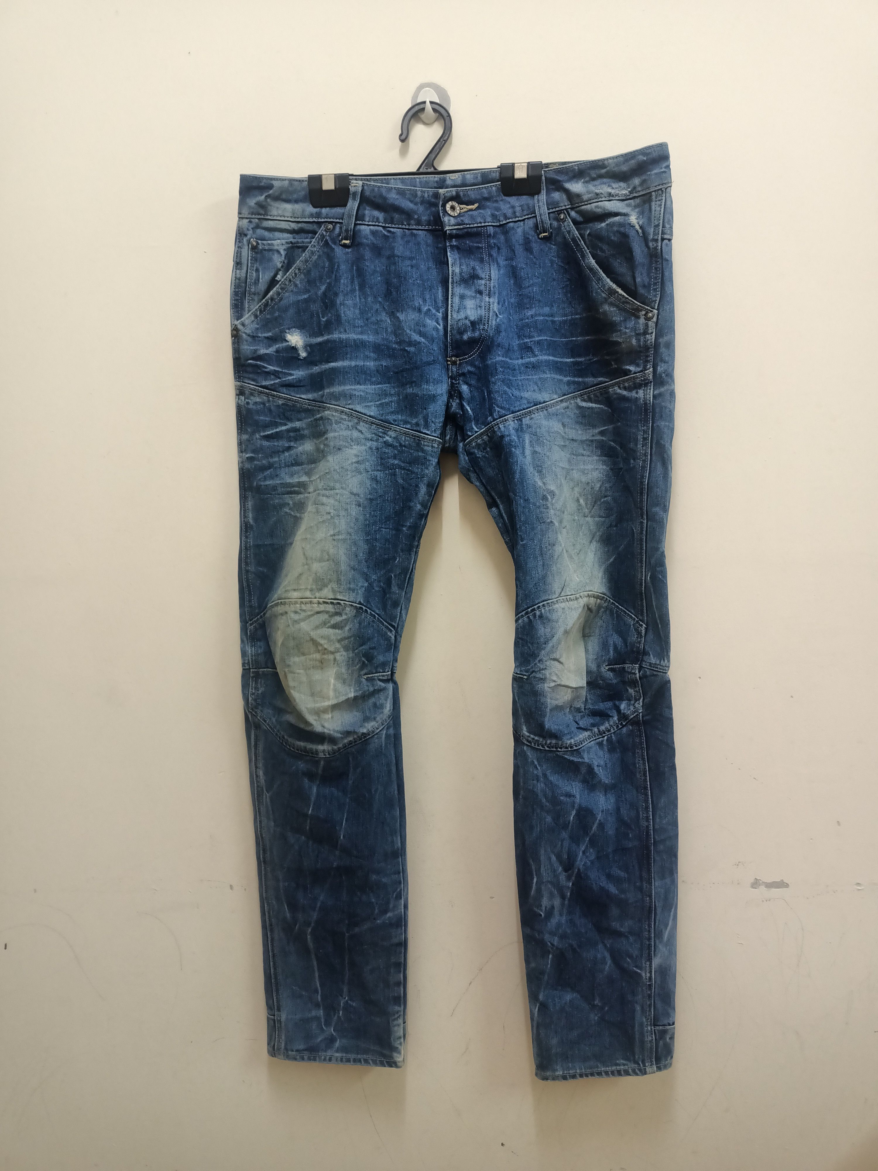 G-Star G-Star Raw Distress Rider Jeans Size US 36 / EU 52 - 1 Thumbnail