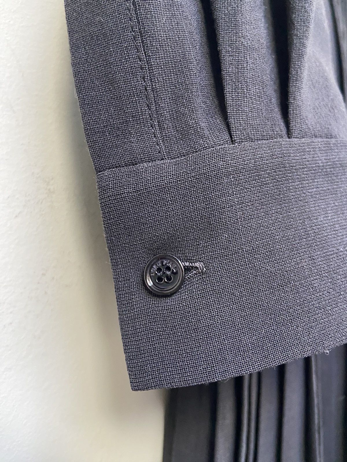Loro Piana Loro Piana Black Woolen Pleated Dress Size XS / US 0-2 / IT 36-38 - 4 Thumbnail