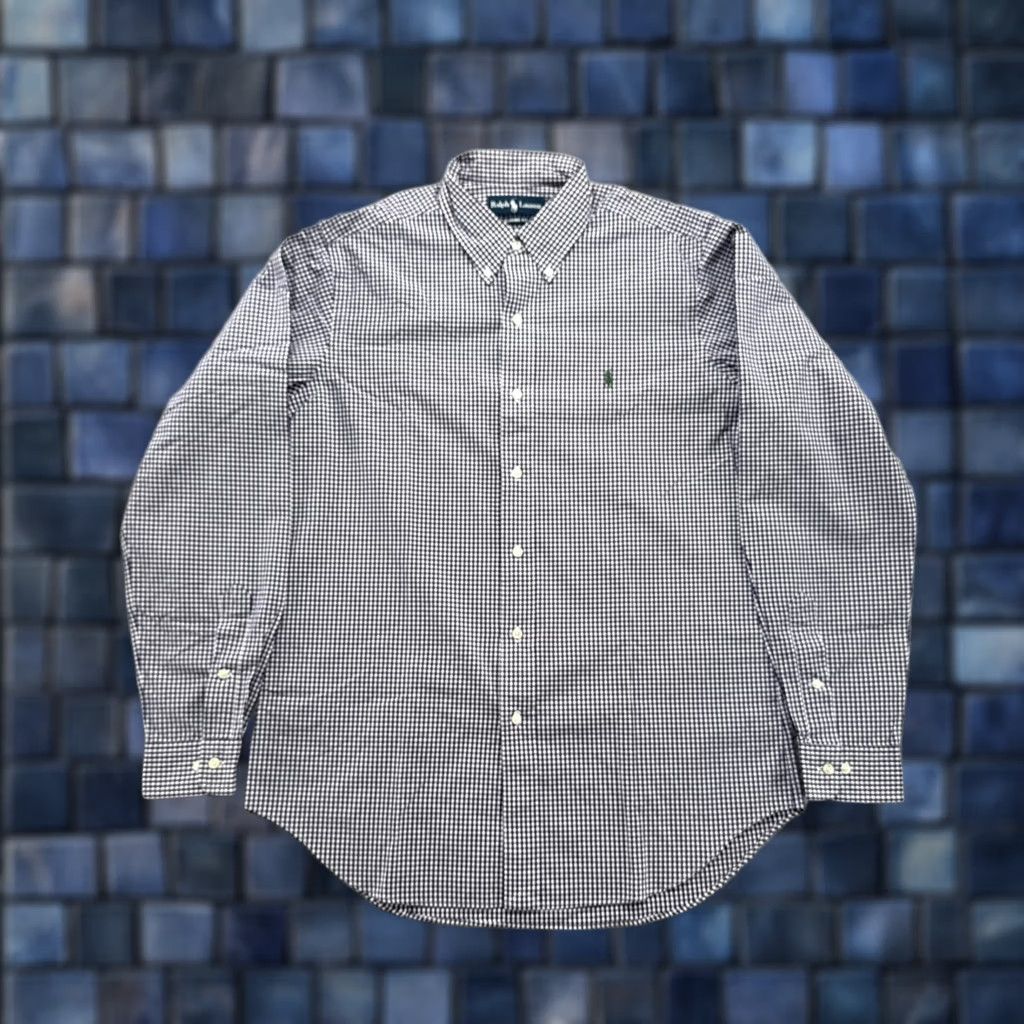 Ralph Lauren VTG Ralph Lauren Shirt Long Sleeve Button-Down Plaid Purple Classic Fit M Size US M / EU 48-50 / 2 - 1 Thumbnail