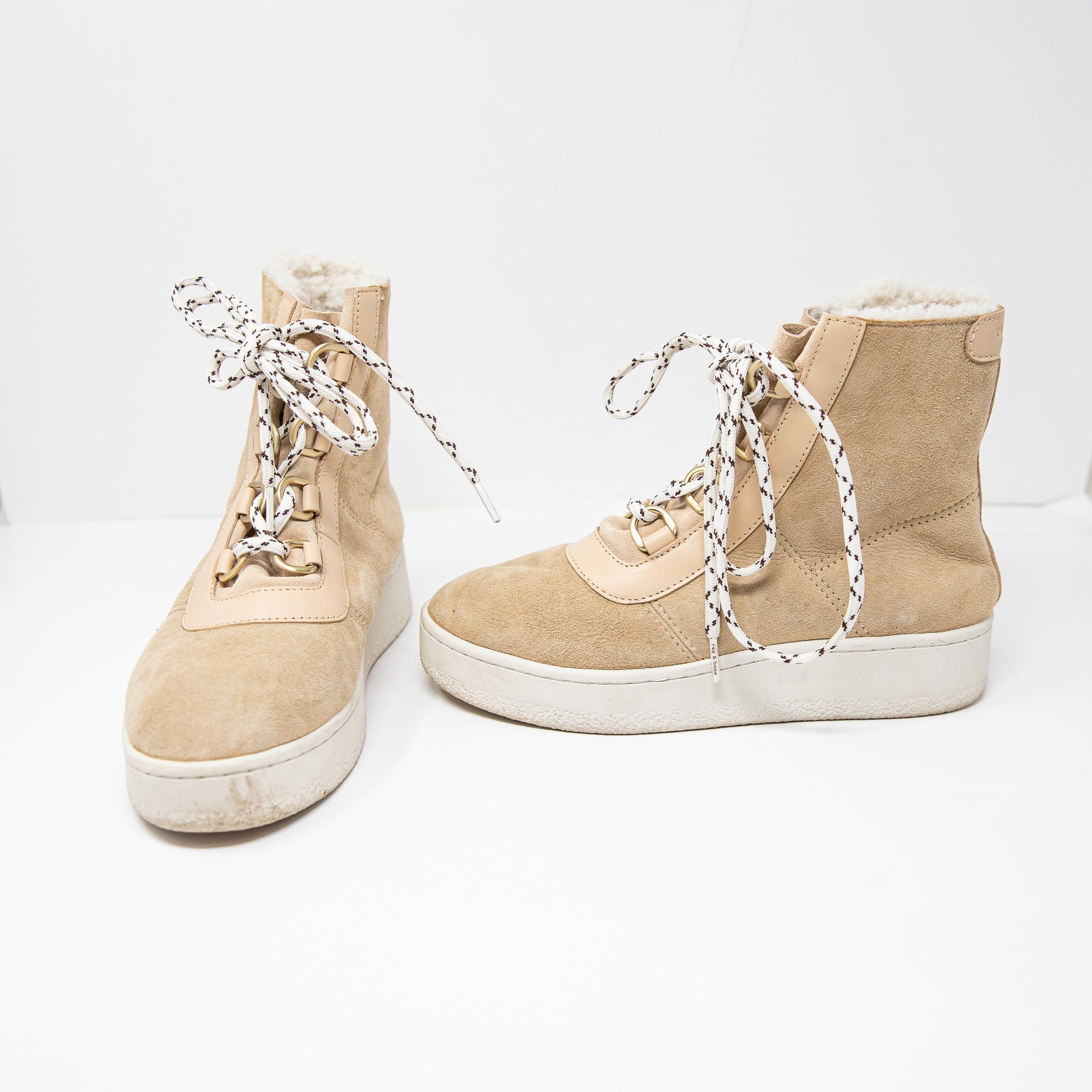 Rag & Bone Rag & Bone Oslo Shearling Lined Lace Size US 8.5 / IT 38.5 - 1 Thumbnail