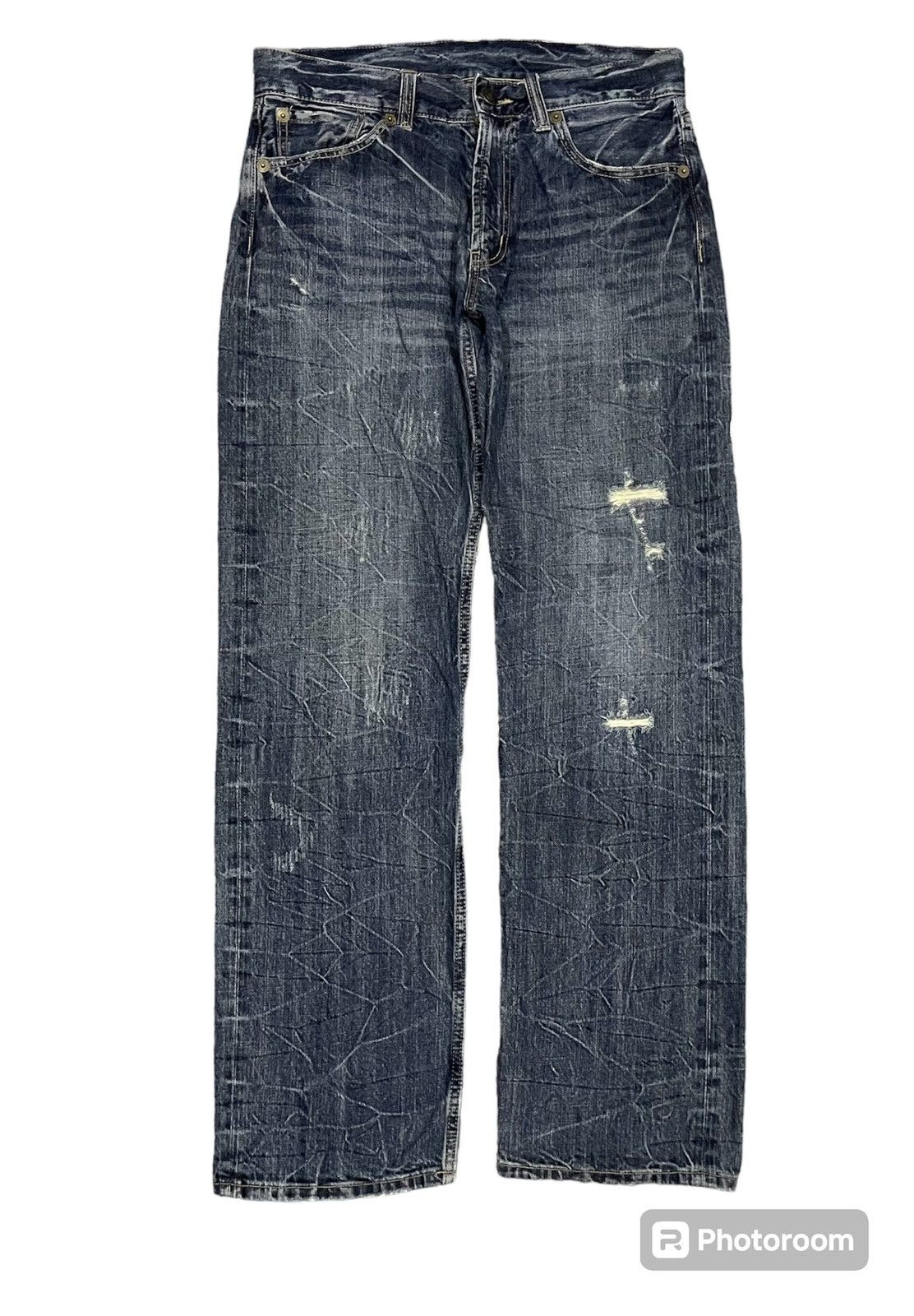 If Six Was Nine Y2K GRAND MIND ORIGIN SPIRIT RARE JEANS EMBROIDERED Size US 32 / EU 48 - 2 Thumbnail