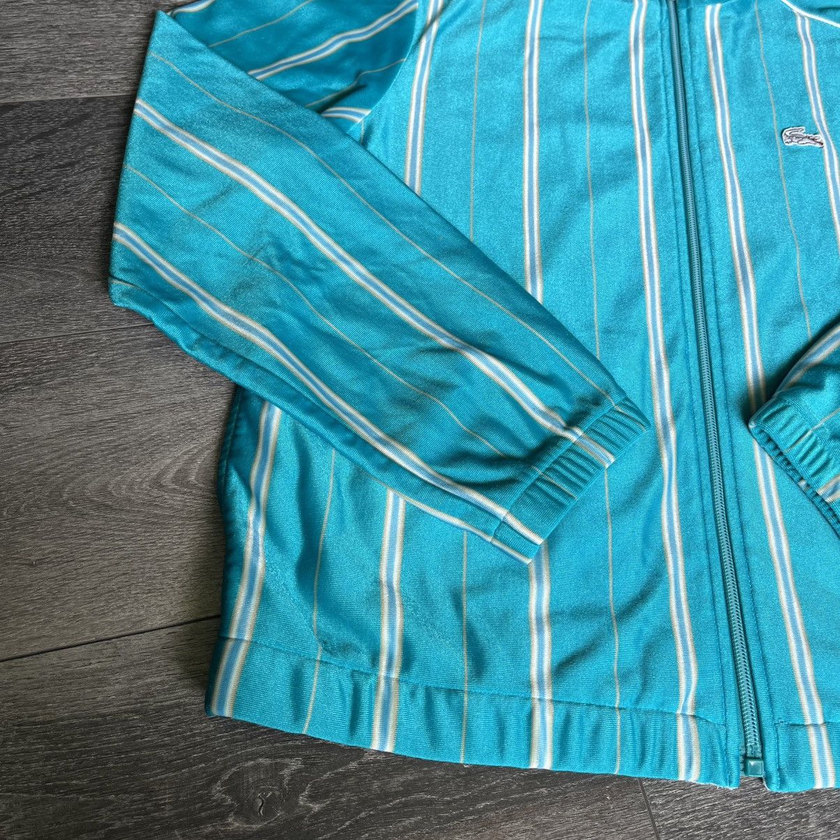 Lacoste Vintage 70s Izod Lacoste Sports Vertical Stripe Track Jacket Size L / US 10 / IT 46 - 8 Thumbnail