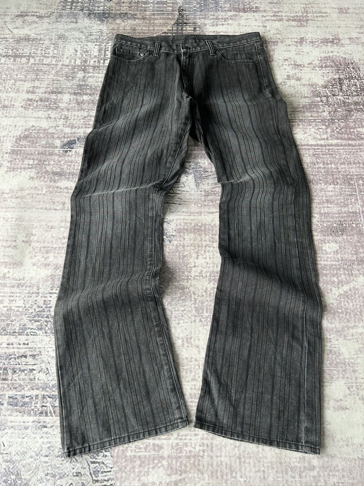 If Six Was Nine Punk Semanticdesign Flared Jeans Size US 32 / EU 48 - 1 Thumbnail