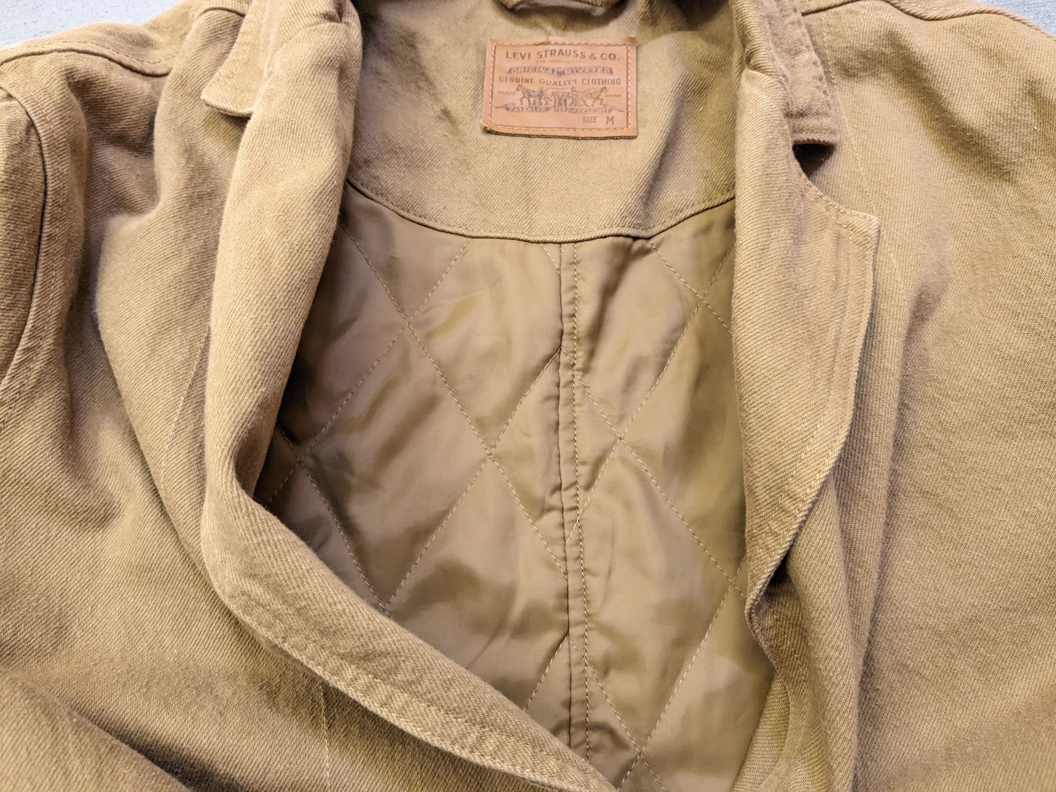 Levi's Levi's Luna Coat Medium Tan Brown Cotton Polyester Canvas Size US M / EU 48-50 / 2 - 3 Thumbnail