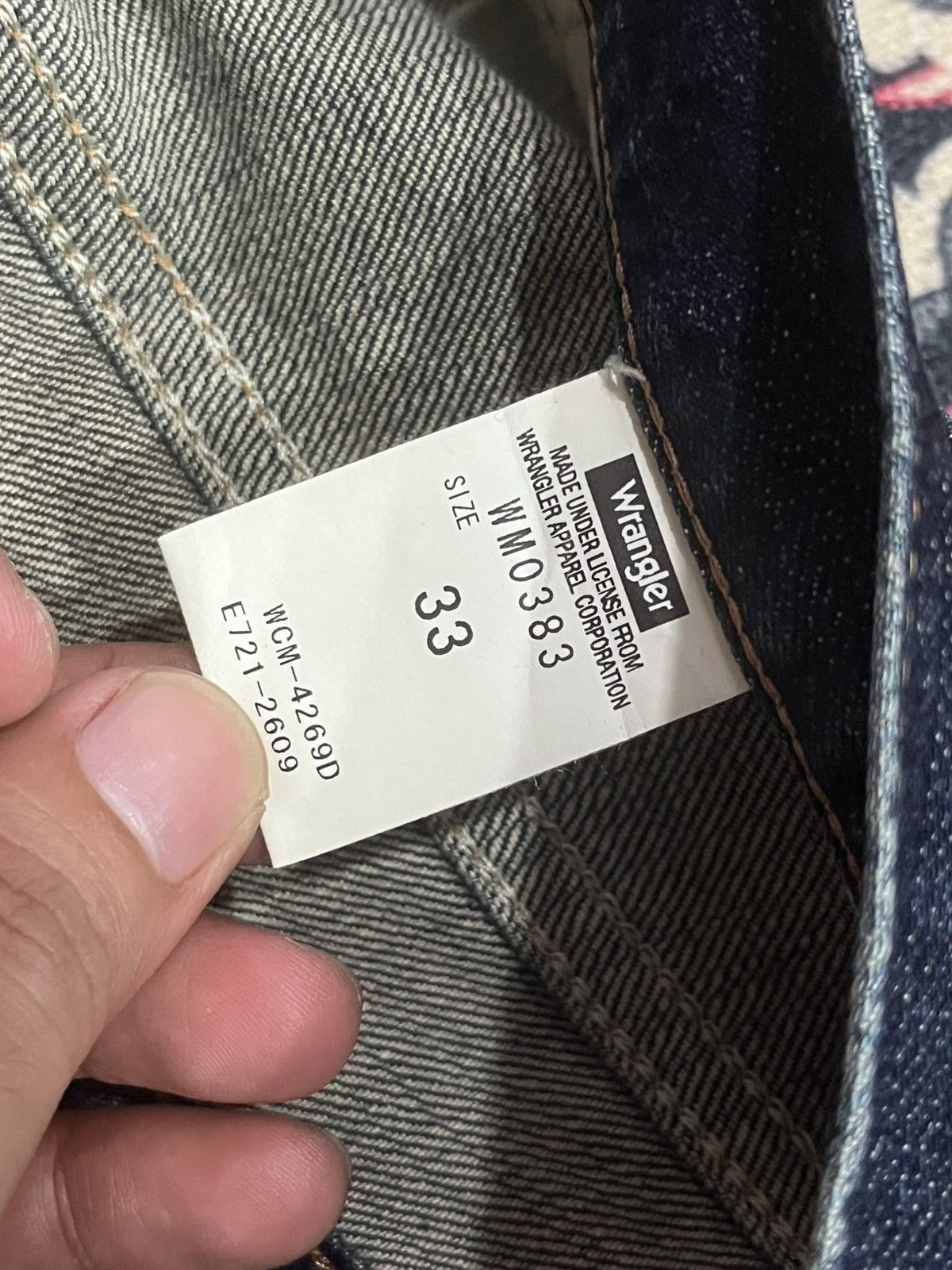 Wrangler Vintage Wrangler Dark Blue Washed Straight Leg Jeans Size US 33 - 18 Thumbnail