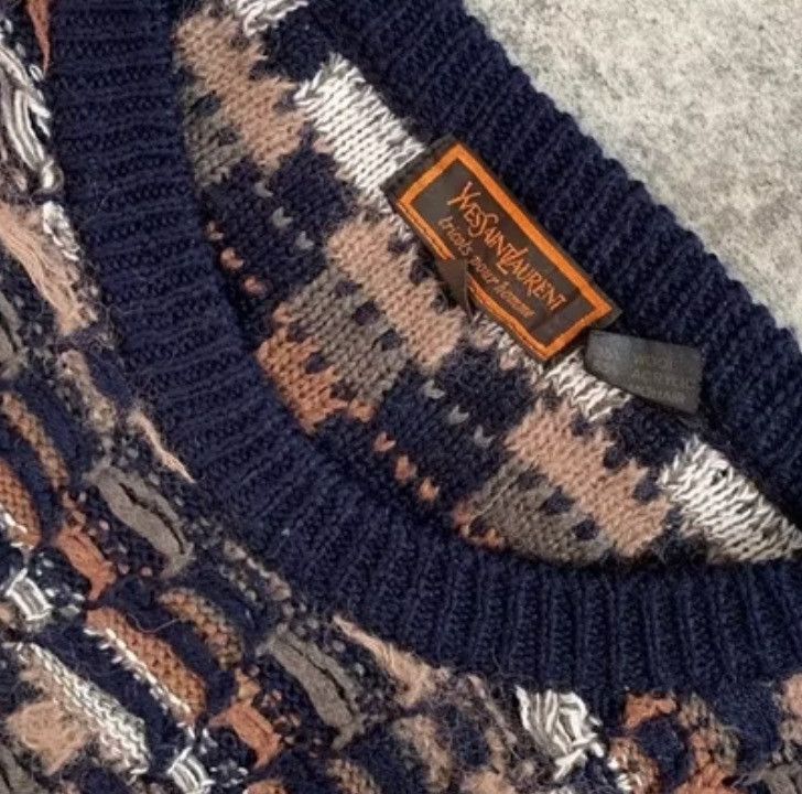 Vintage × Yves Saint Laurent Knitwear Yves Saint Lauren Size US L / EU 52-54 / 3 - 3 Thumbnail
