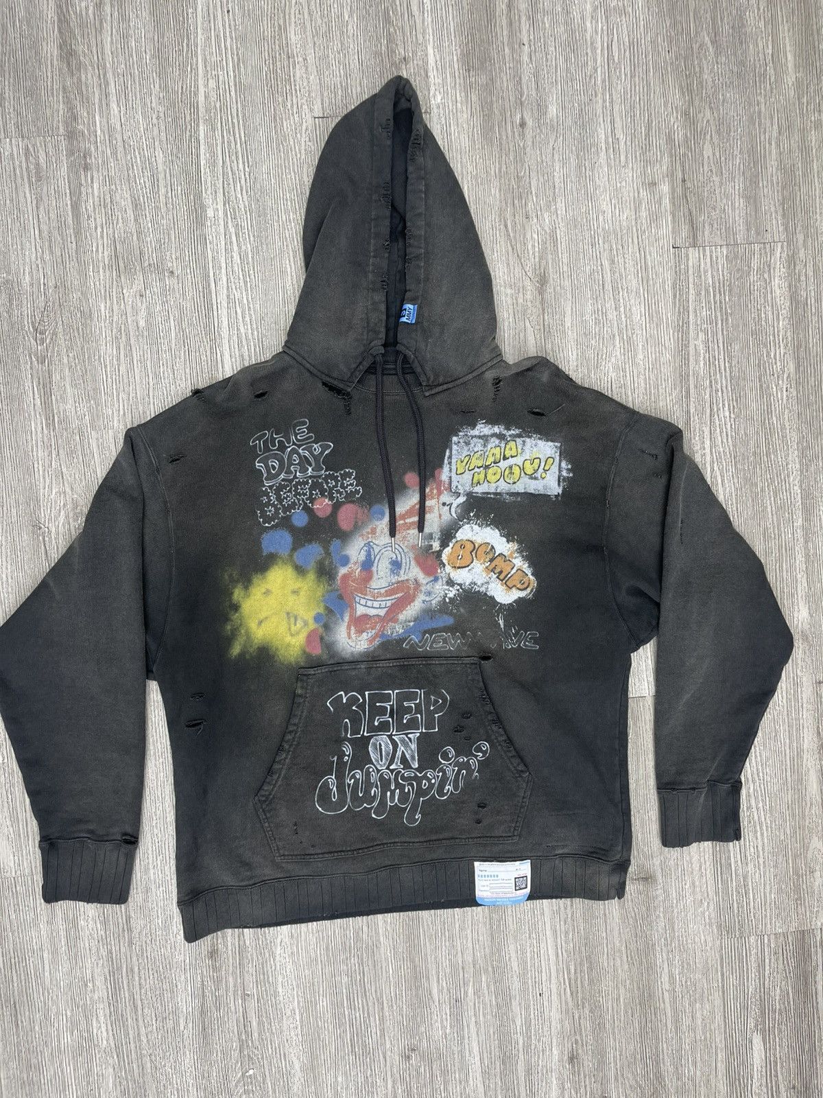 Maison MIHARA YASUHIRO Maison Mihara multi logo hoodie black Size US XL / EU 56 / 4 - 1 Thumbnail