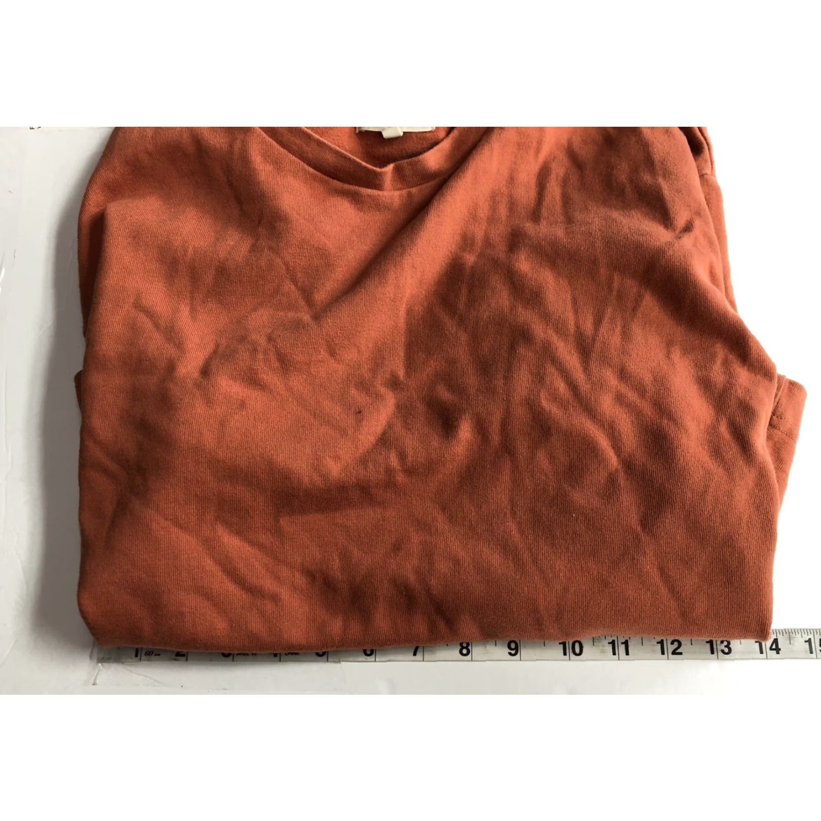 Madewell Madewell Orange Sweater Women XS Cotton Pullover Cropped Made In Indonesia Size XS / US 0-2 / IT 36-38 - 5 Thumbnail