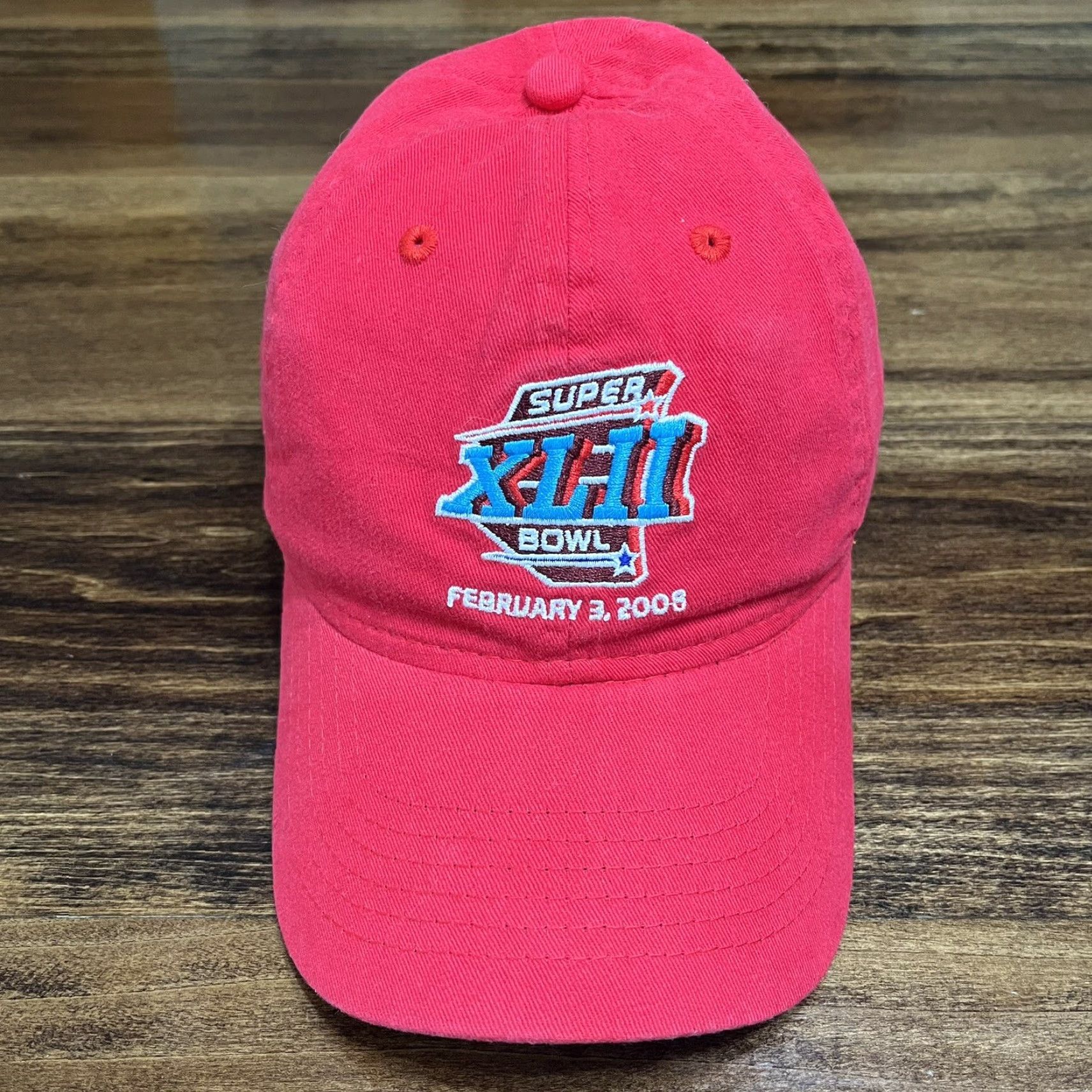 NFL NFL Hat, Football Cap, Red, Adjustable, 2008, Mens, One Size, NFL, Baseball Cap, Sports, Football, Vintage: No Size ONE SIZE - 2 Thumbnail