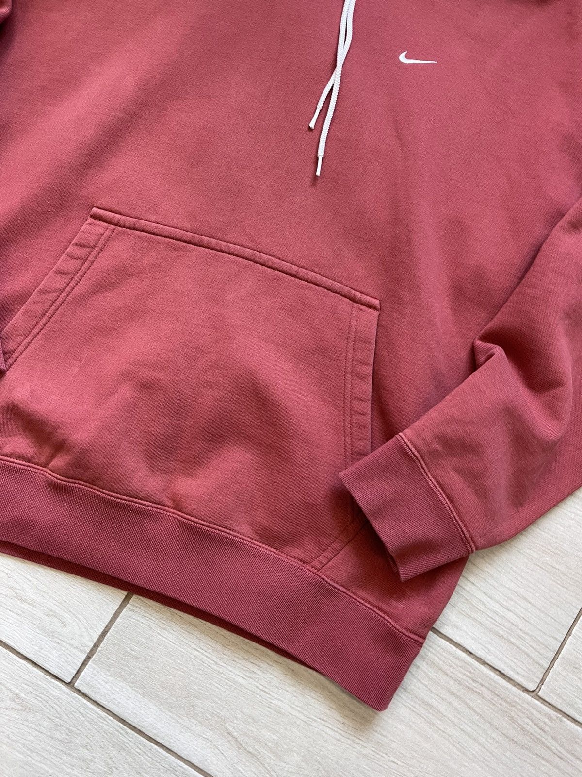 Nike × Vintage Nike Lab Fleece Hoodie Oversize Peach minimalistic logo Size US L / EU 52-54 / 3 - 6 Thumbnail