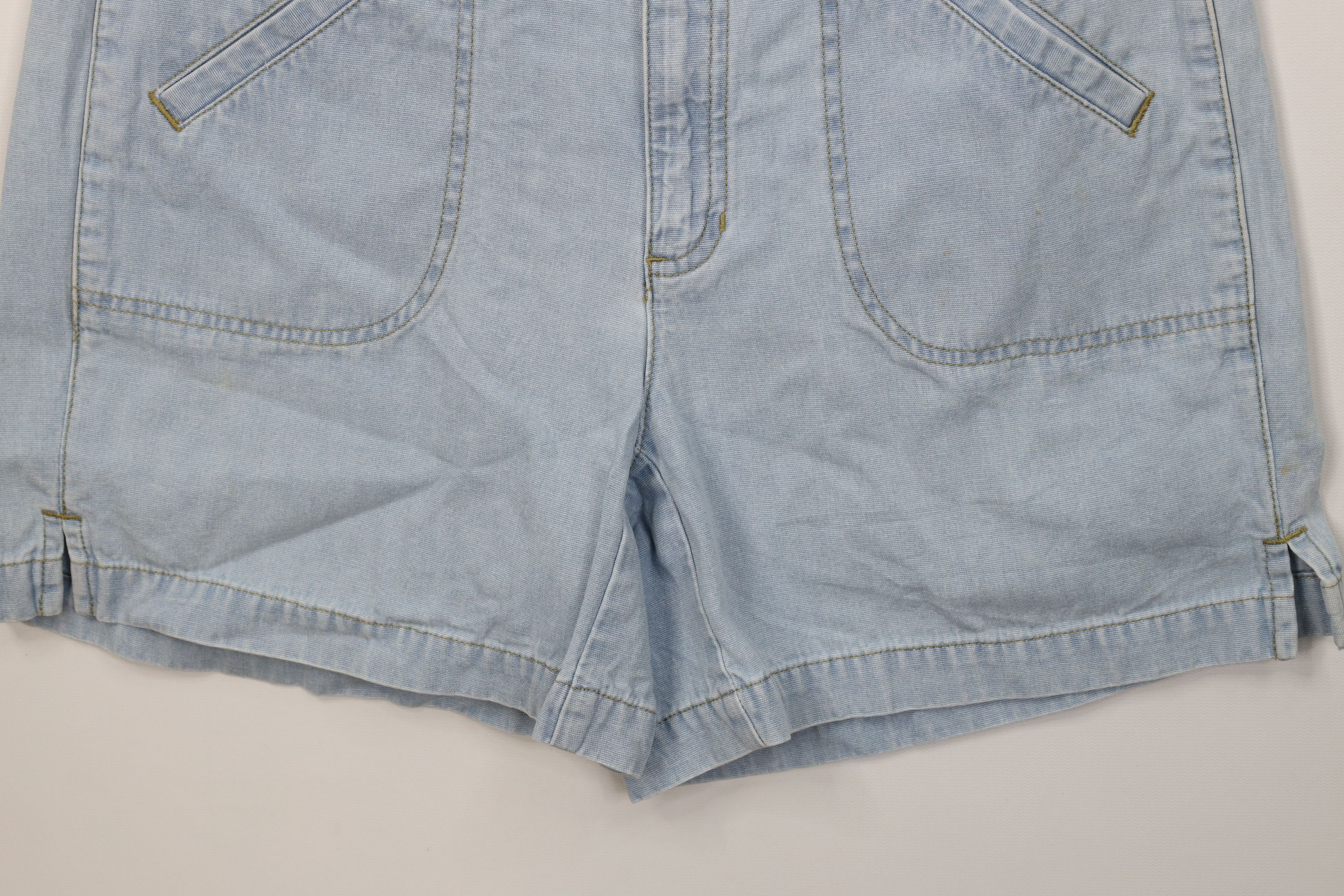 Vintage Vintage 90s Streetwear Stonewash Denim Shorts Blue Cotton Size 32" / US 10 / IT 46 - 4 Thumbnail