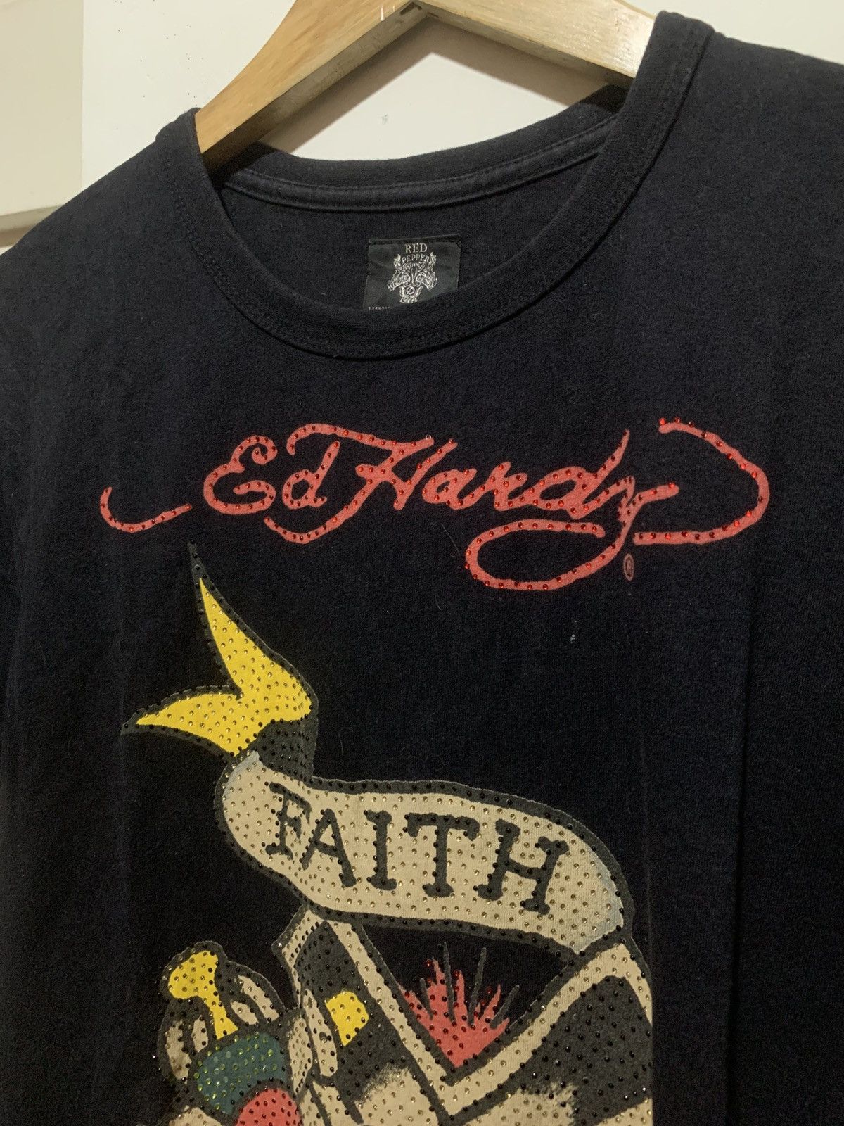 Ed Hardy ⚡️RARE⚡️ Ed Hardy X Red Pepper Faith Hope Charity Tee Size US M / EU 48-50 / 2 - 7 Thumbnail