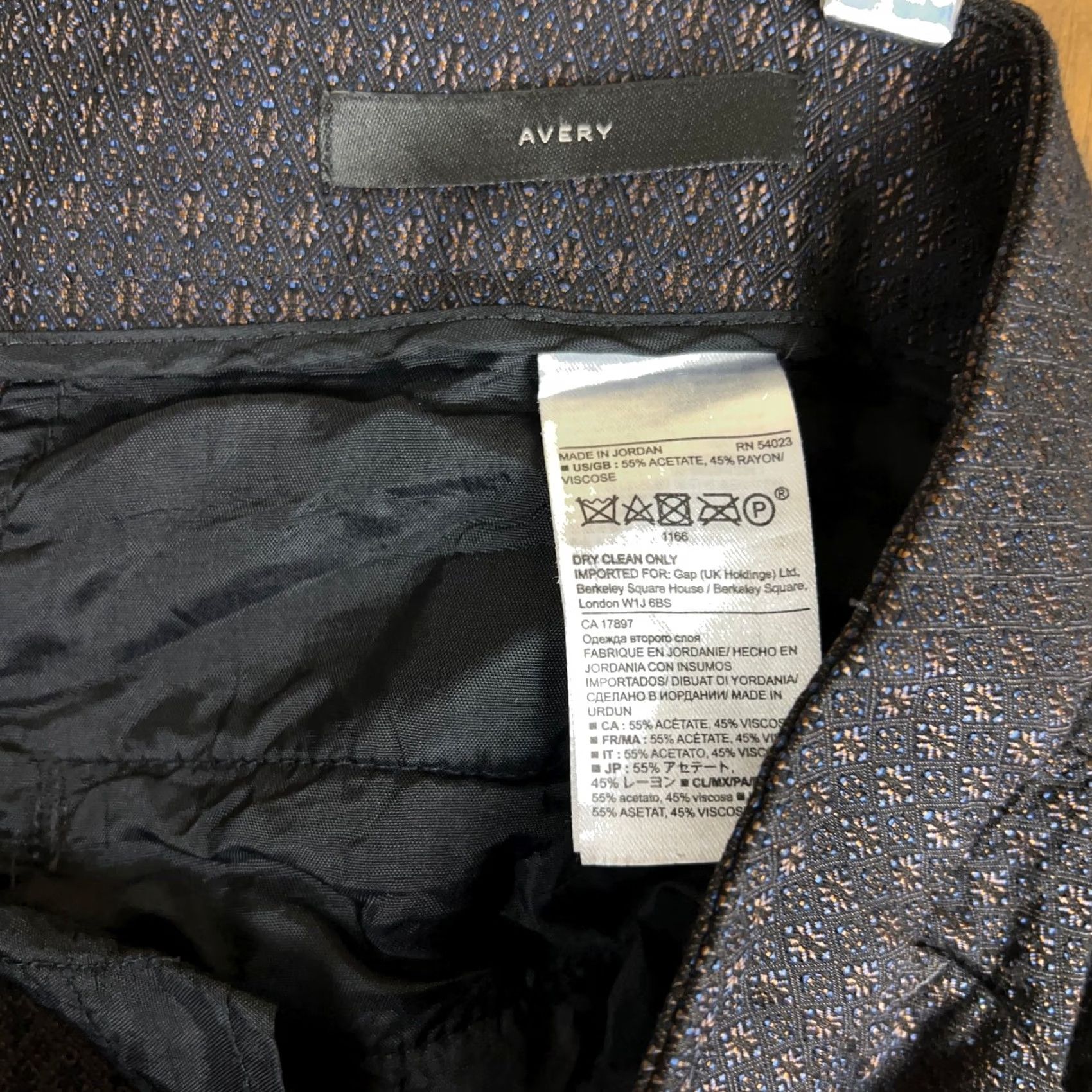 Banana Republic Banana Republic Womens Pants Purple Metallic Mid Rise Avery Fit Cuffed Hems 10 Size 24" / US 00 / IT 34 - 6 Thumbnail