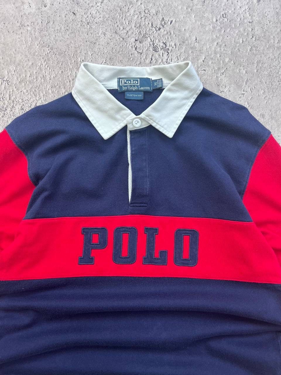 Polo Ralph Lauren × Ralph Lauren × Vintage Vintage Polo Ralph Lauren Rugby Shirt Long Sleeve Striped Size US M / EU 48-50 / 2 - 3 Thumbnail