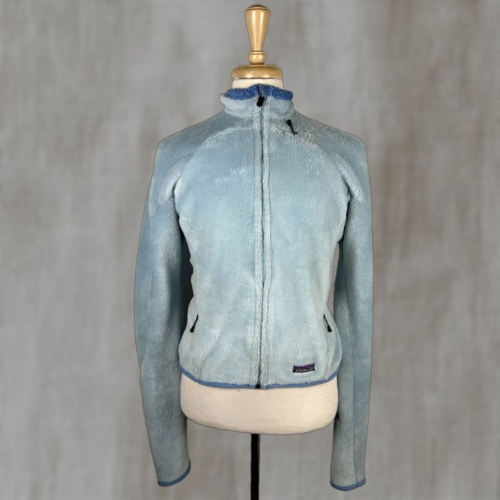 Patagonia Patagonia Jacket R4 Womens Medium Light Blue Polartec Full Zip Fleece Size M / US 6-8 / IT 42-44 - 1 Thumbnail