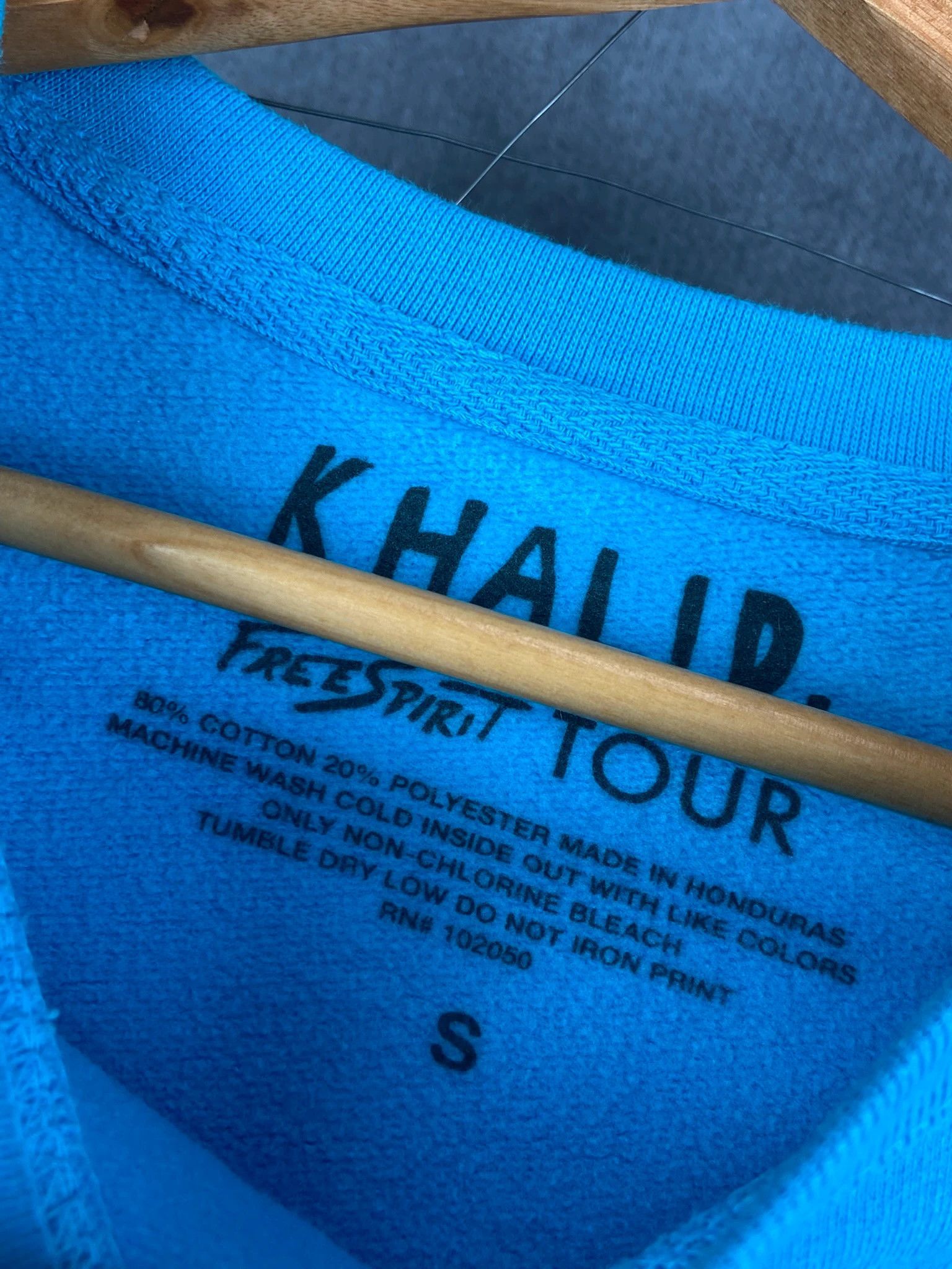Dj Khaled Khalid Free Spirit Tour 2019 Crewneck Blue Sweatshirt S Size US S / EU 44-46 / 1 - 5 Thumbnail