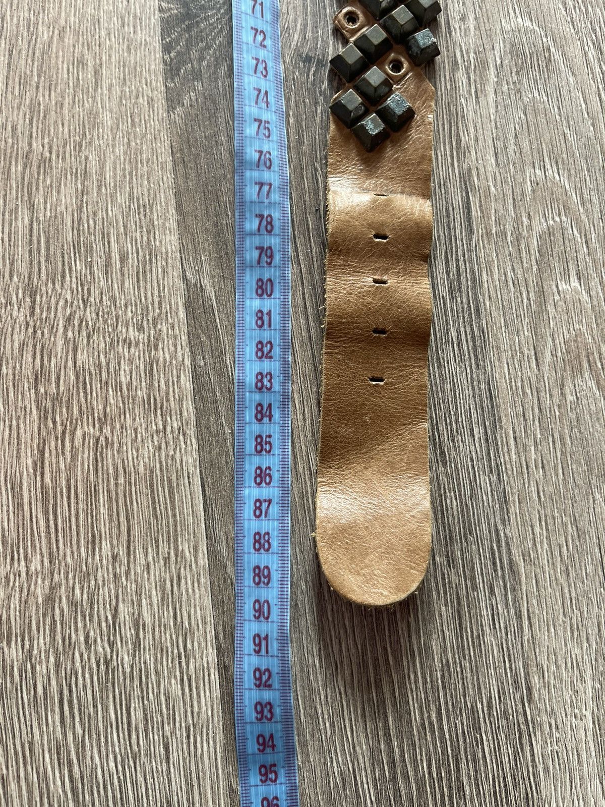 Marithe + Francois Girbaud Marithe Francois Girbaud Archive Mega Studded Leather Belt Size ONE SIZE - 7 Thumbnail