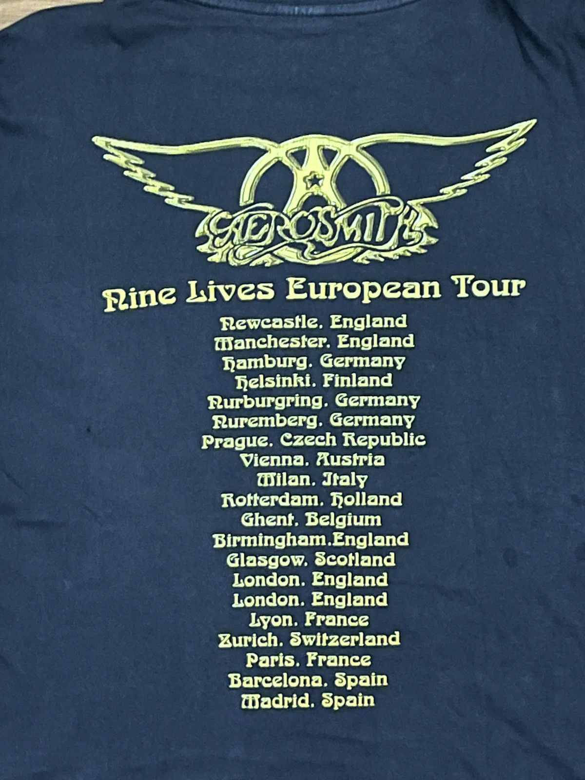 Band Tees Aerosmith Nine Live Tour 1997 Size US XL / EU 56 / 4 - 5 Thumbnail