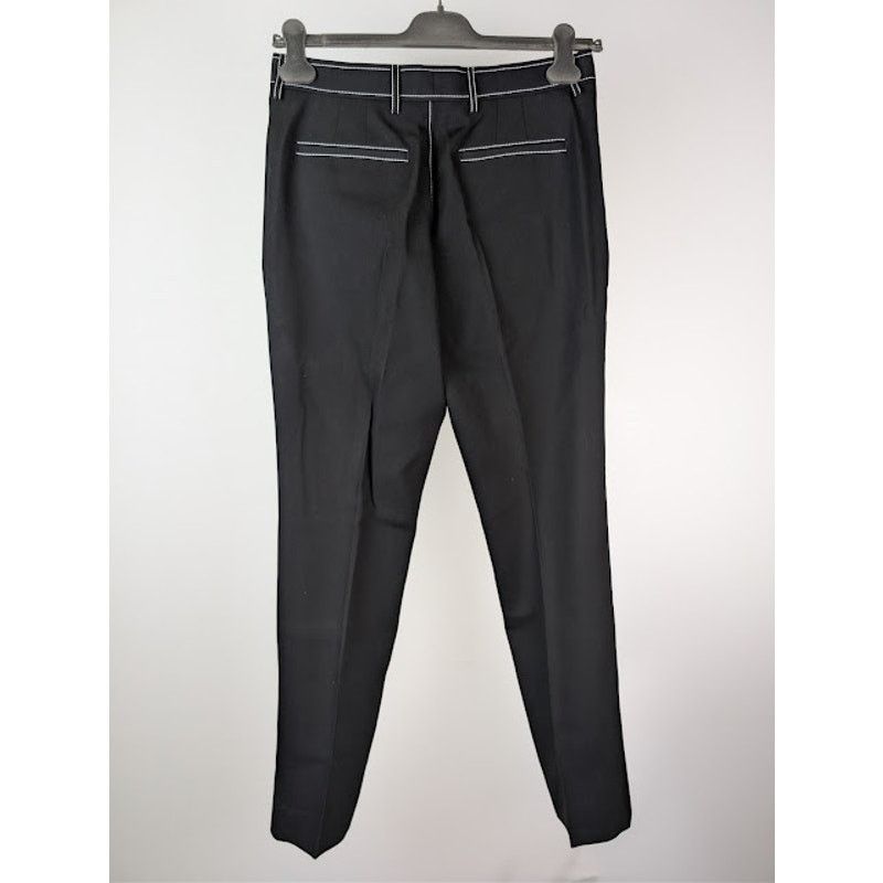 Burberry o1rshd1 Straight-Fit Tapered Tailored Trousers Pant in Black Size US 30 / EU 46 - 9 Thumbnail