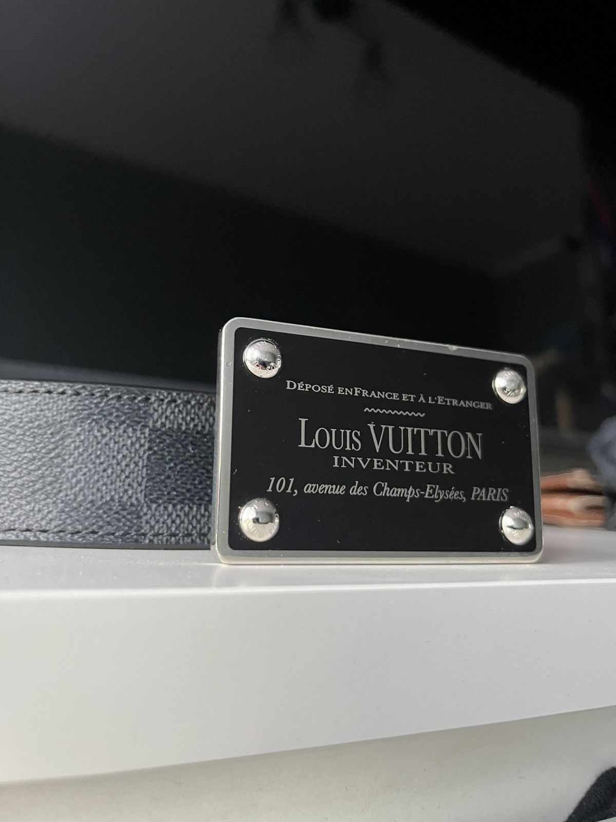 Louis Vuitton Louis Vuitton black belt Size 40 - 2 Thumbnail