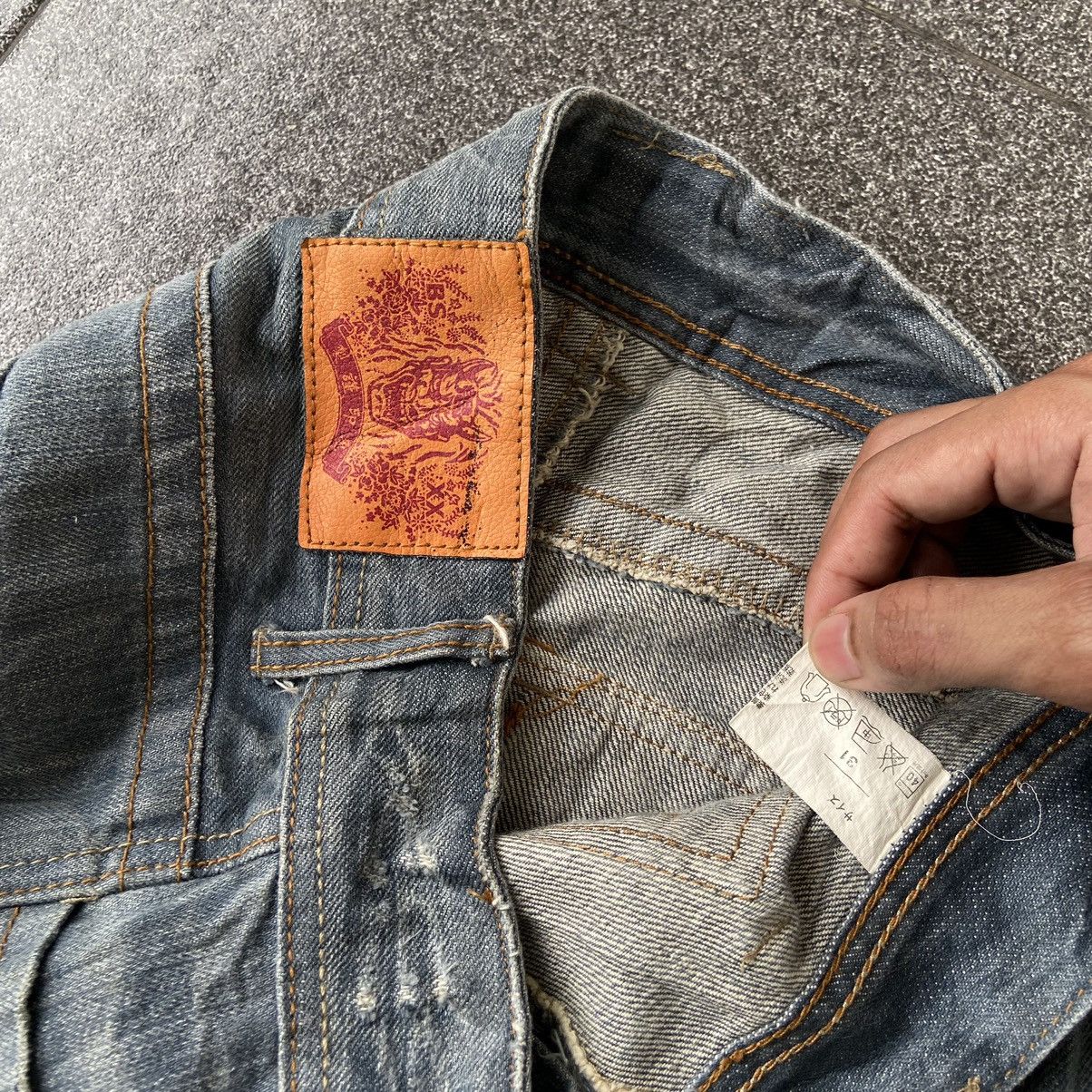Japanese Brand Vintage Japan Blue Jeans BS Distressed Denim Size US 31 - 7 Thumbnail