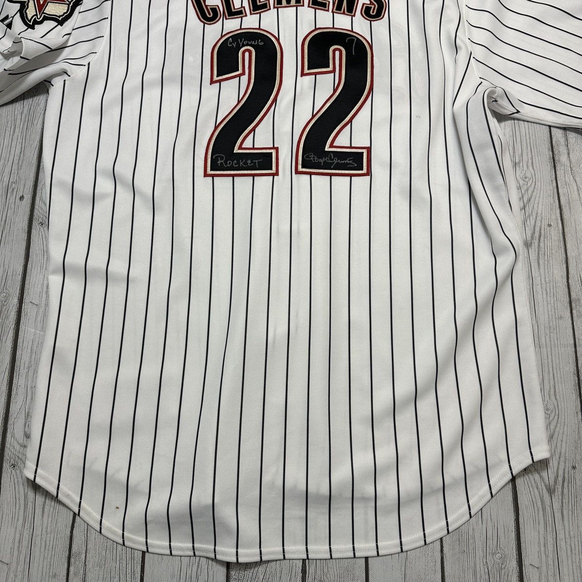 MLB Vintage Houston Astros Roger Clemens Autographed jersey Size US XXL / EU 58 / 5 - 6 Thumbnail