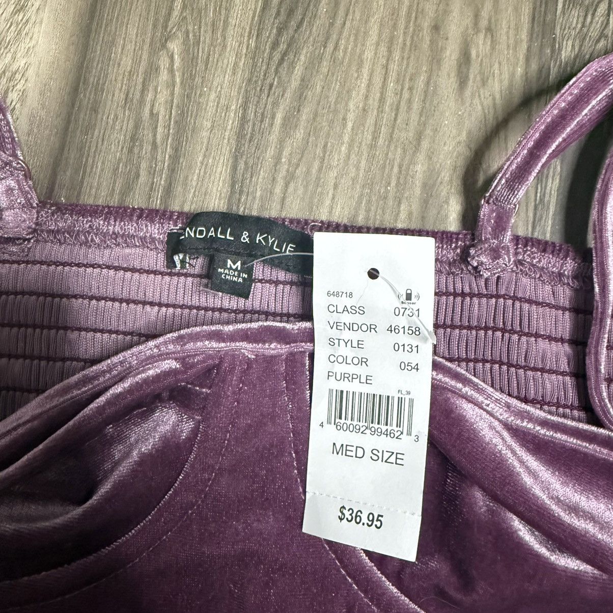 Kendall And Kylie Kendall & Kylie Purple Velvet Crop Top Size M / US 6-8 / IT 42-44 - 4 Thumbnail