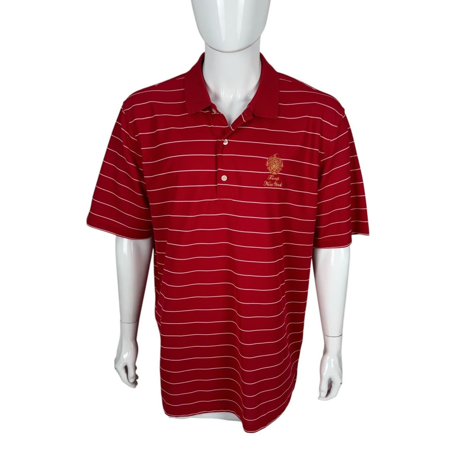 Greg Norman TRUMP National NEW YORK w/Gold embroidery RARE Polo Sz XL Size US XL / EU 56 / 4 - 1 Thumbnail