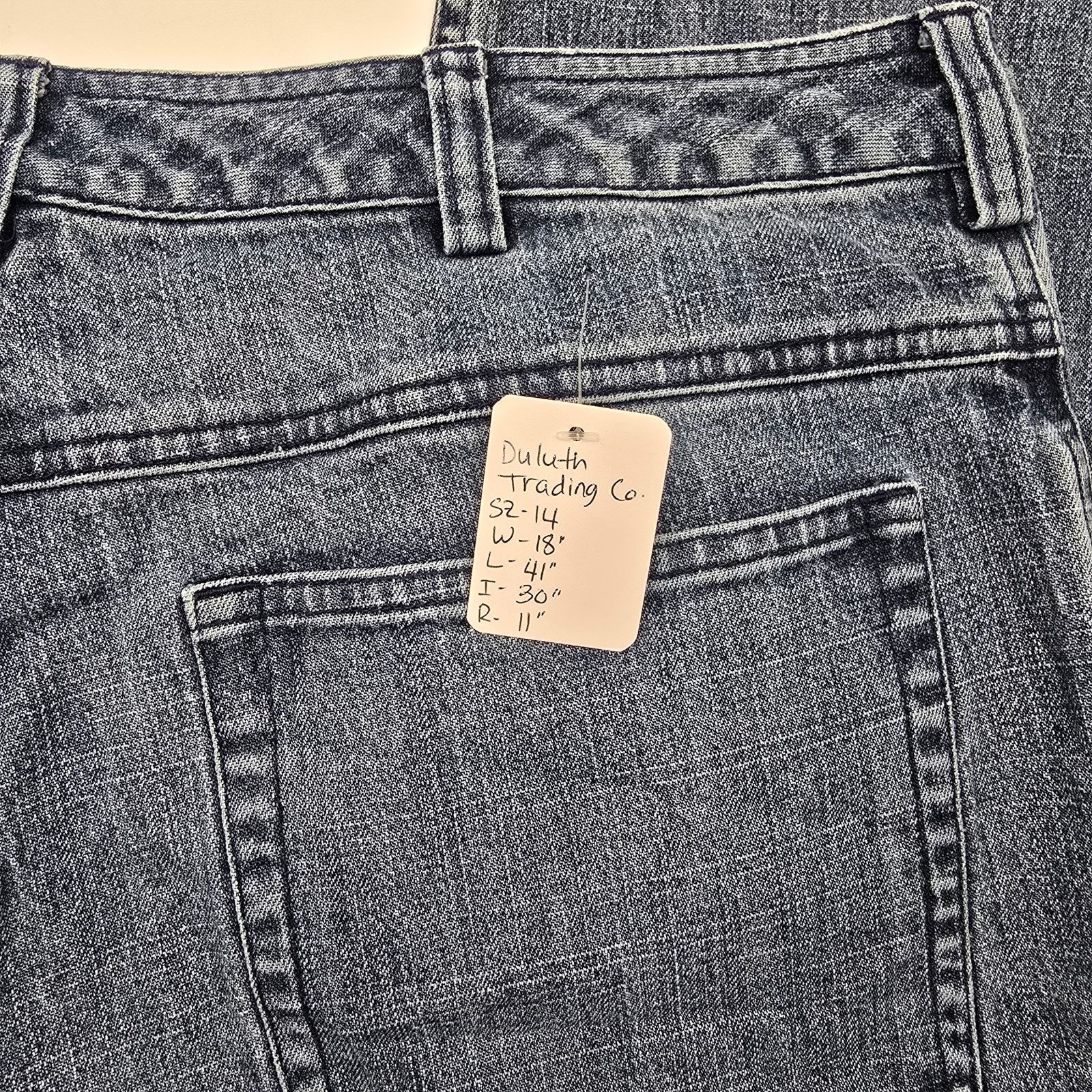 Duluth Trading Company Duluth Trading Company Blue Denim Jeans Straight Pants 14x33 Size 36" / US 14 / IT 50 - 5 Thumbnail