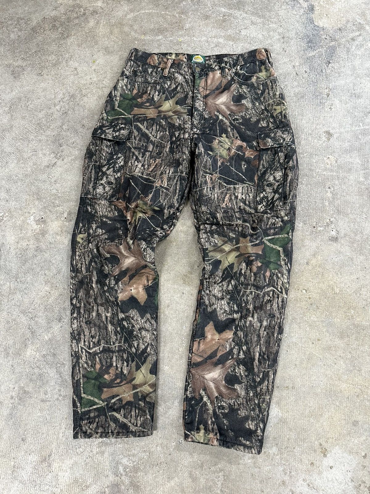 Cabelas × Vintage Crazy Y2K 00s Cabela’s Mossy Oak Camouflage Quilted Pants Size US 36 / EU 52 - 3 Thumbnail