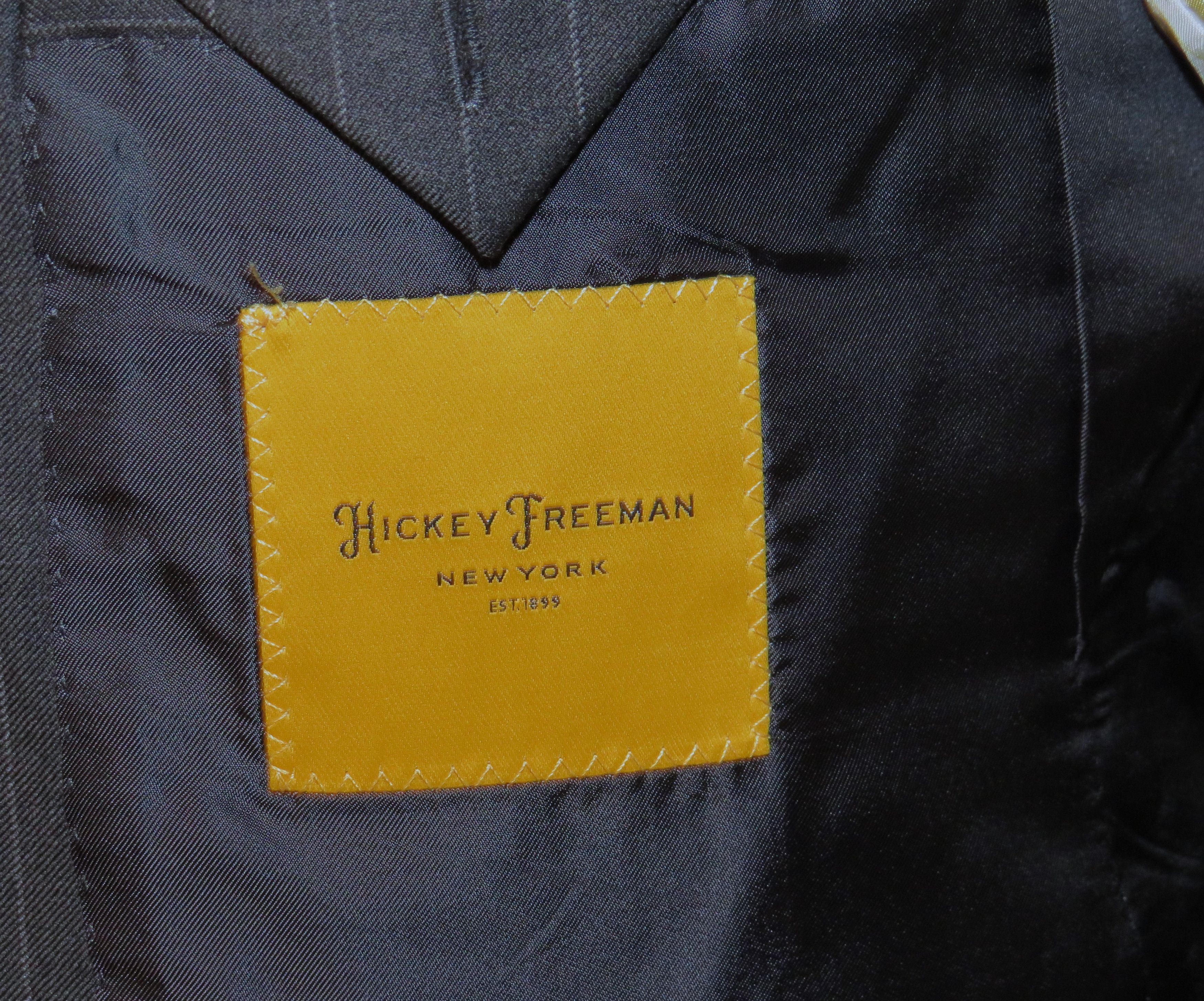 Loro Piana 150 Charcoal Stripe Custom Two Button Suit 40S