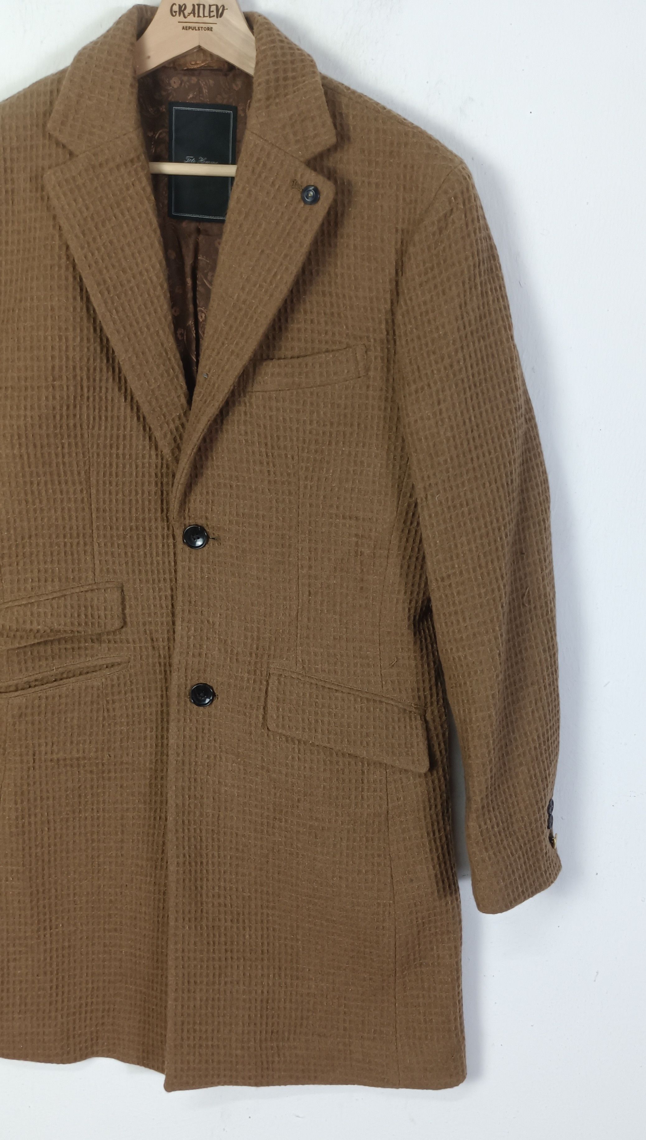 Tete Homme Tête Homme FW13 Classic European Camel Wool Coat Size US M / EU 48-50 / 2 - 6 Thumbnail