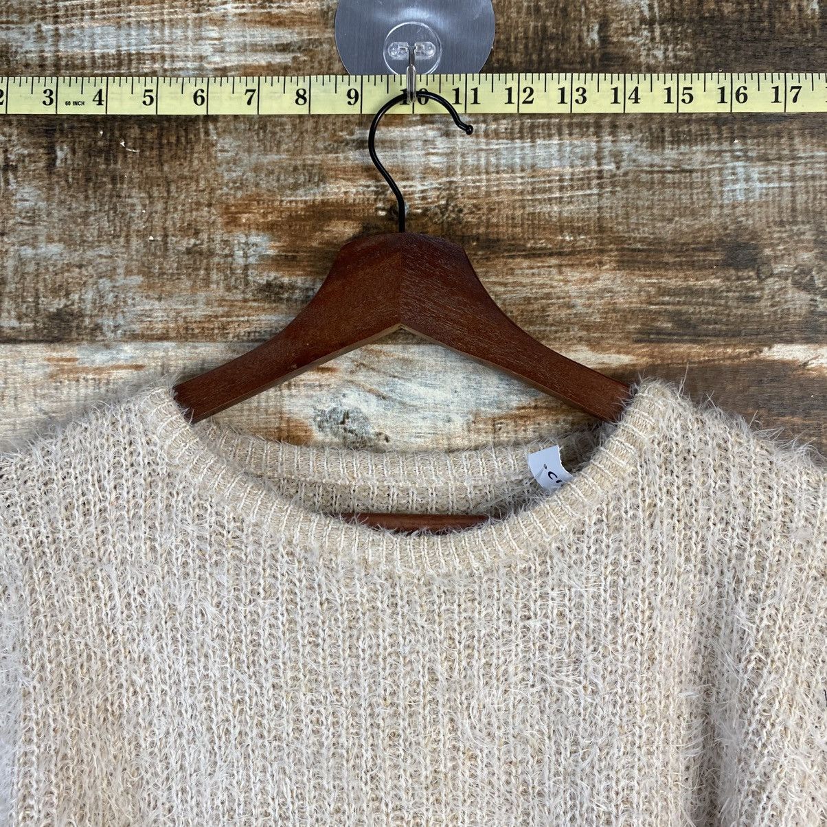 Homespun Knitwear DL Japan Vintage fur shaggy Beige Knitwear #C1090 Size S / US 4 / IT 40 - 4 Thumbnail